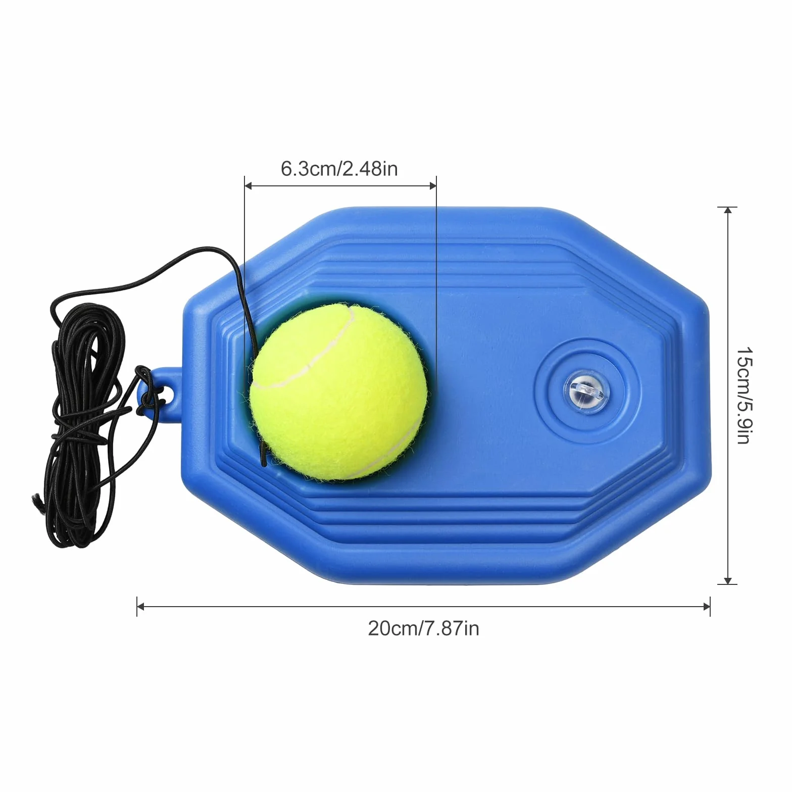 Entrenador de Tenis con Cuerda y Pelota de Entrenamiento, Herramienta de Autoaprendizaje