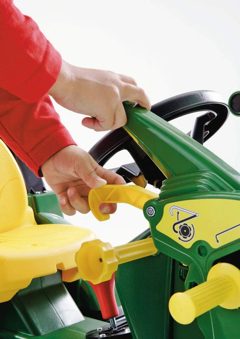 Rolly Schneider Novus 71 012 6 J. Deere 7930 - Tractor Miniatura con neumáticos, transmisión, Frenos y Pala de Carga (146 cm) [Importado de Alemania]