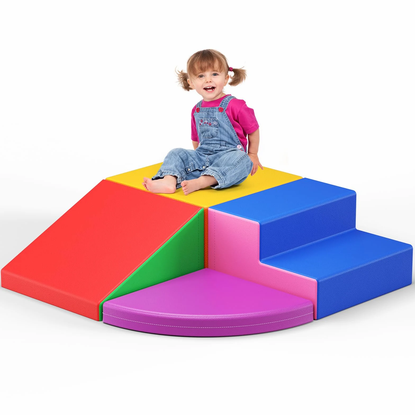 Bloques de espuma para niños, bloques de espuma grandes, bloques de escalada para interiores, marcos de escalada para niños (4 unidades)