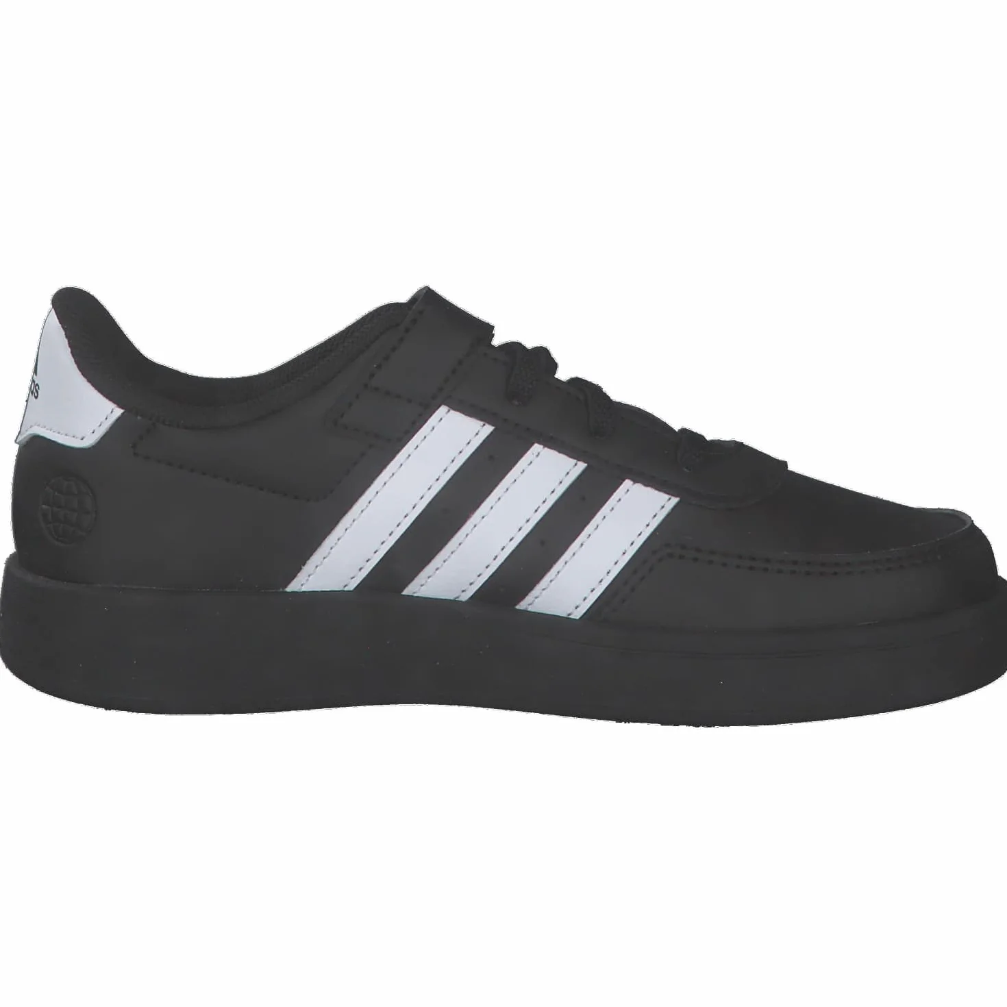 Adidas Breaknet Lifestyle Court Elastic Lace Top Strap Shoes, Core Black/Cloud White, 32 EU
