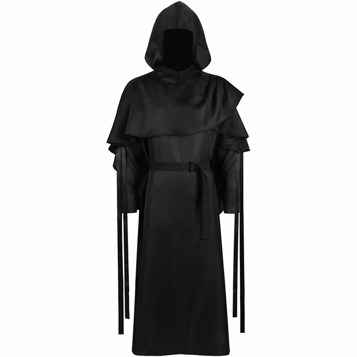 LANGWEI Disfraz De Diablo De La Parca De Halloween, Traje De Monje Medieval, Traje De Sacerdote