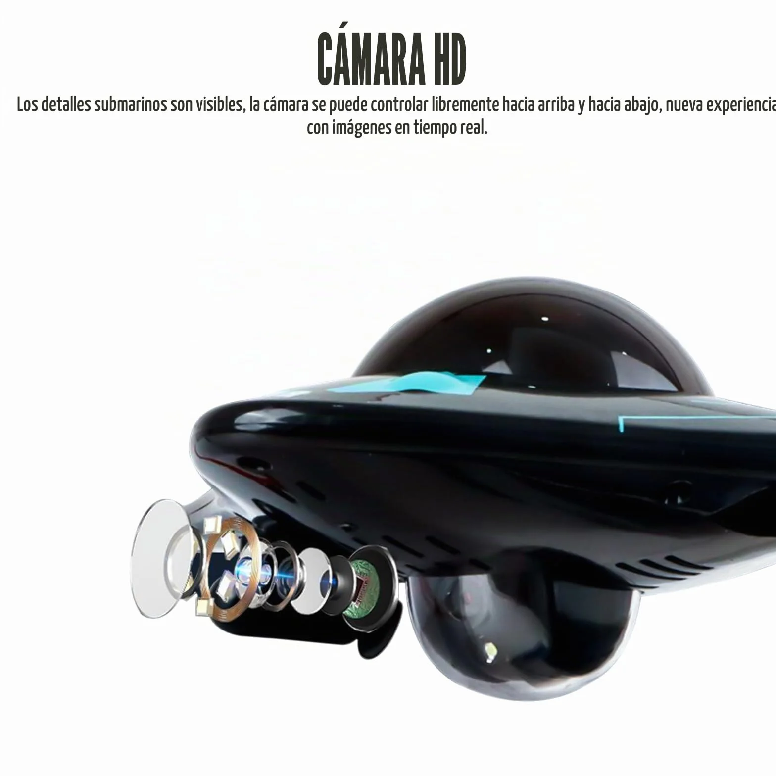 Fisca Barco teledirigido con cámara, control inalámbrico, 6 canales, impermeable, para piscinas y lagos, tiro en tiempo real, juguete RC para botes