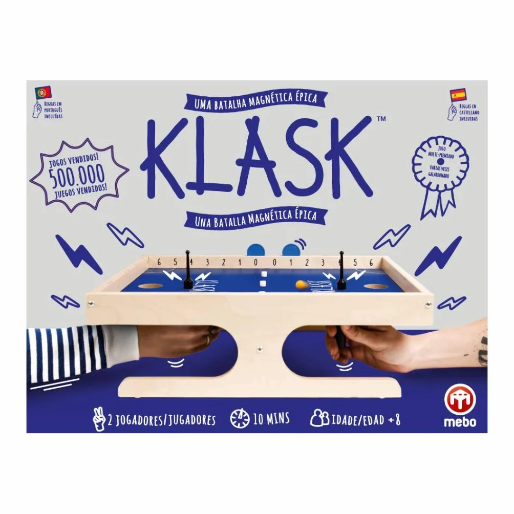 KLASK - Juego ímanes galardonado para Toda la família | 2 Jugadores | 8 años | Recomendación Juego del año