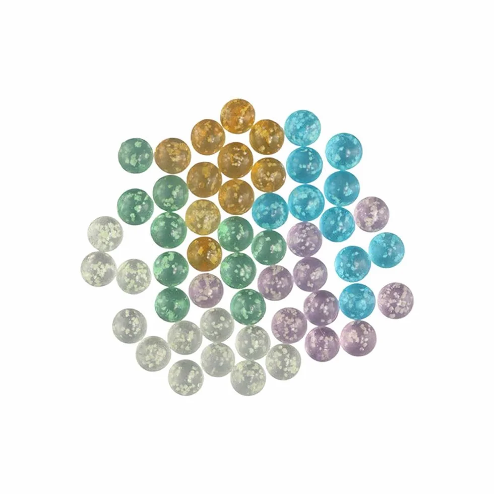 10 bolas de cristal luminosas, máquina de pinball de 12 mm, canicas pequeñas de ganado, canicas de vidrio, bola que rebota, decoración de peceras (dorado)