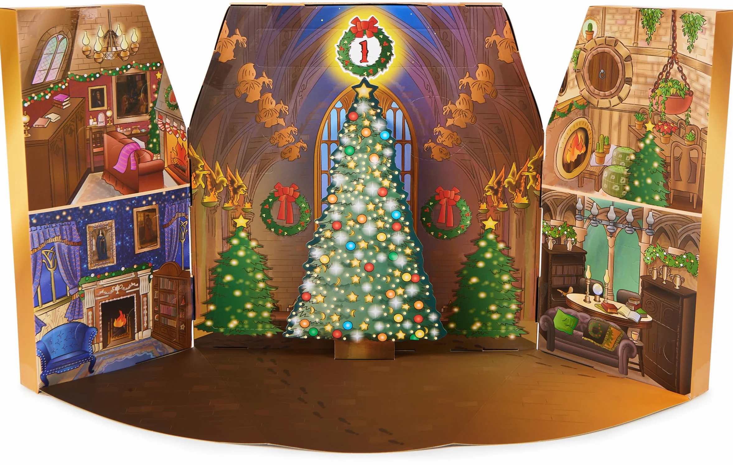 Wizarding World, Harry Potter, Calendario de Adviento de Magical Minis con 24 regalos, Calendario de cuenta atrás para Navidad con juguetes sorpresa, Juguetes para niños y niñas a partir de 6 años