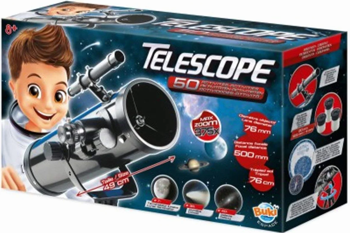 Buki France TS008B - Telescopio 50 actividades