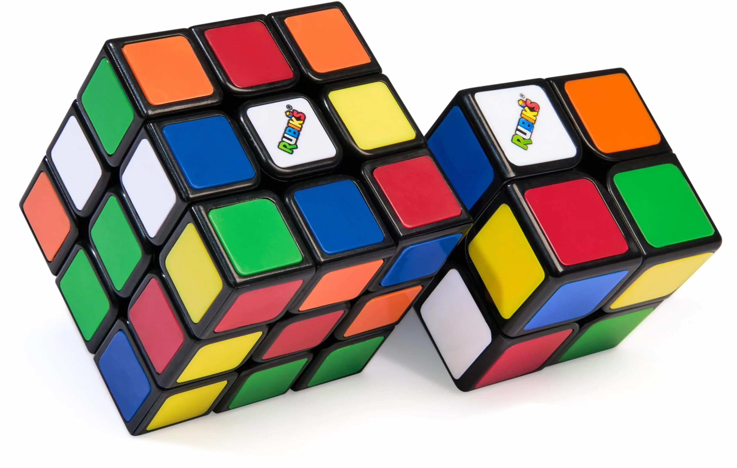 Rubiks - Pack Duo Cubo Rubik - Juego de Rompecabezas 3x3 y versión Mini 2x2 - Cubo Mágico para Desafiar la Mente - Juguetes Niños 8 Años +