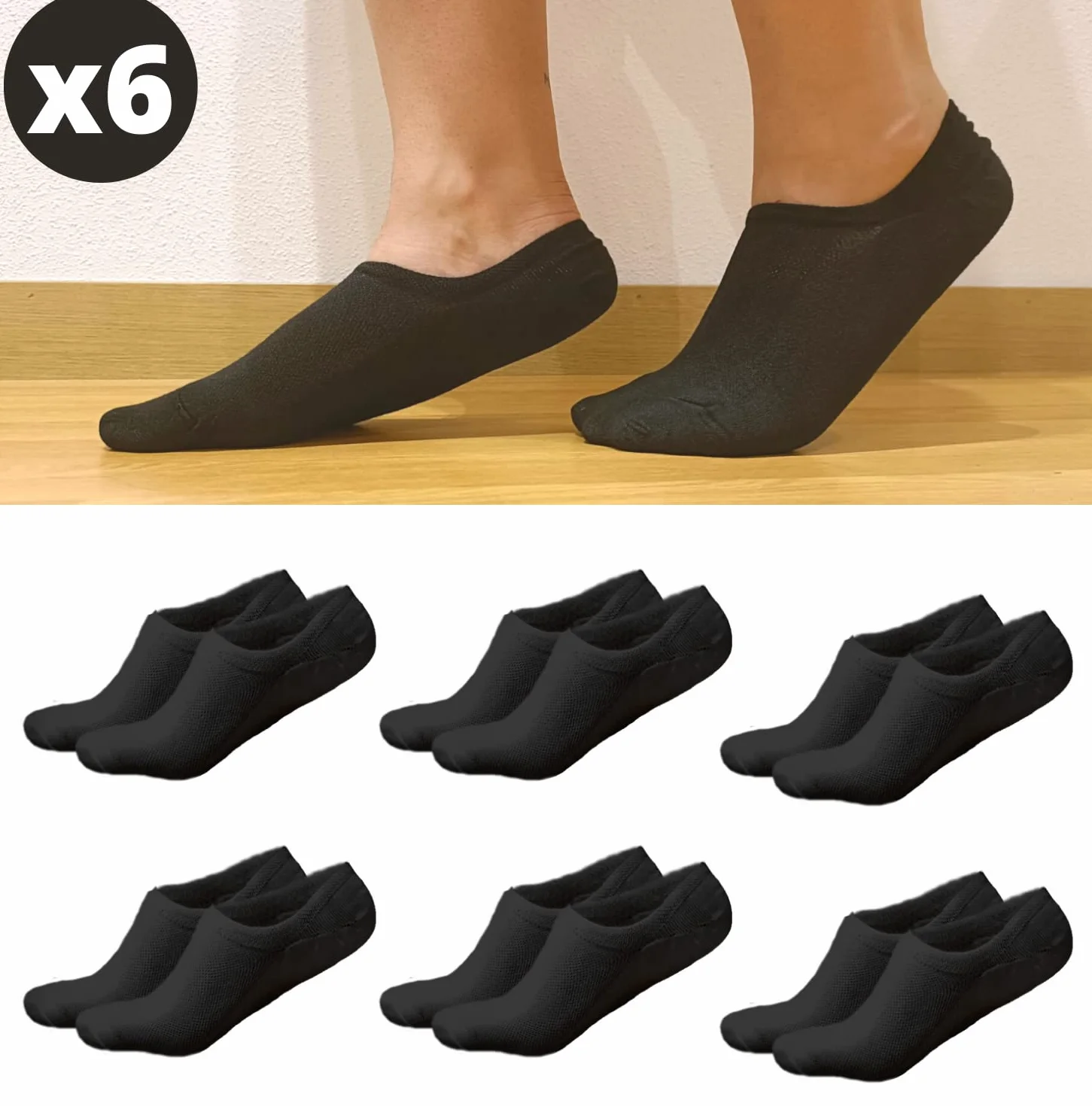 Calcetines Invisibles Tobilleros Pinkies para Hombre y Mujer Verano