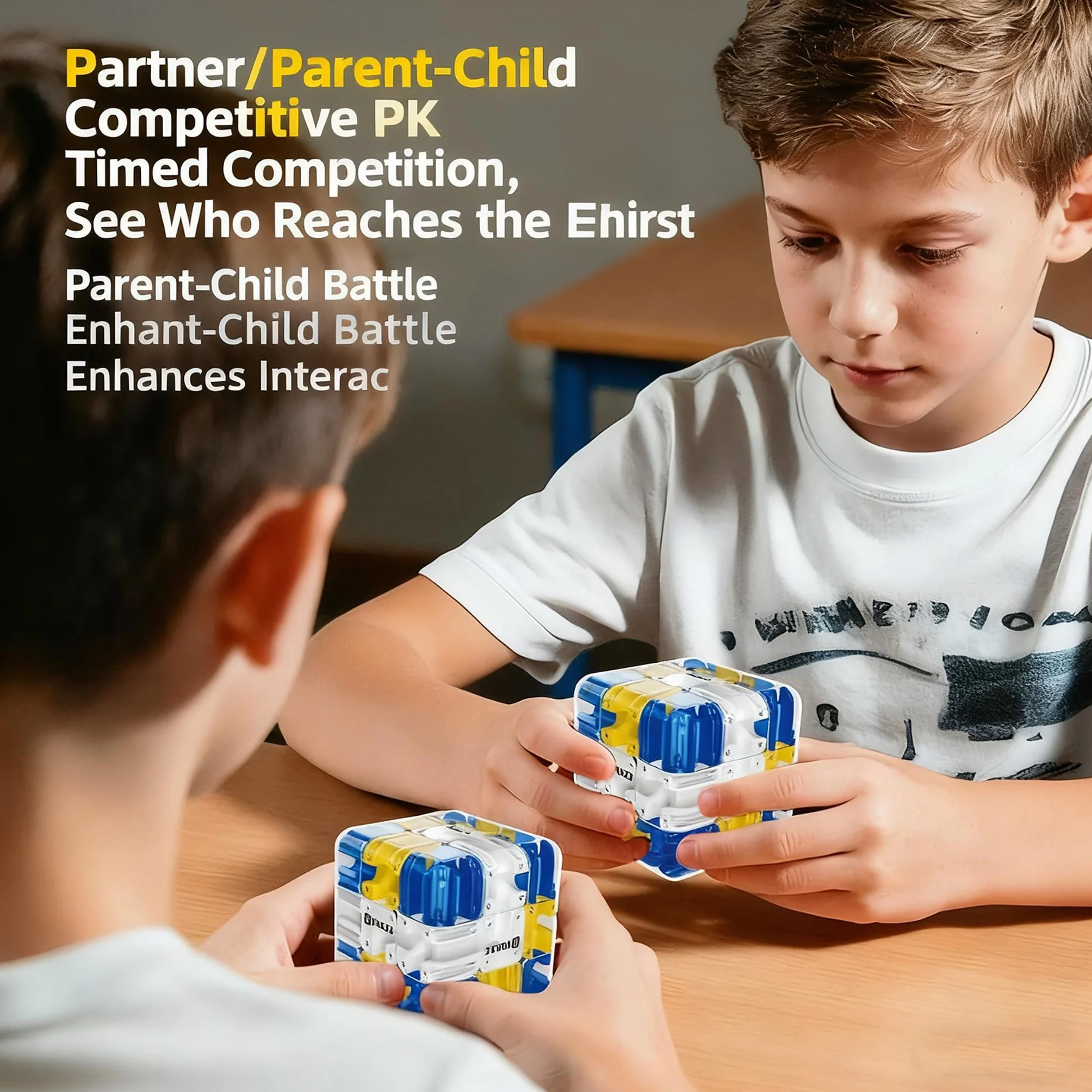 3D Cubo Laberinto, Puzzle Interactivo con Bola, Juego de Habilidad para Entrenamiento Mental y Relajación, Rompecabezas 3D para Niños y Adultos