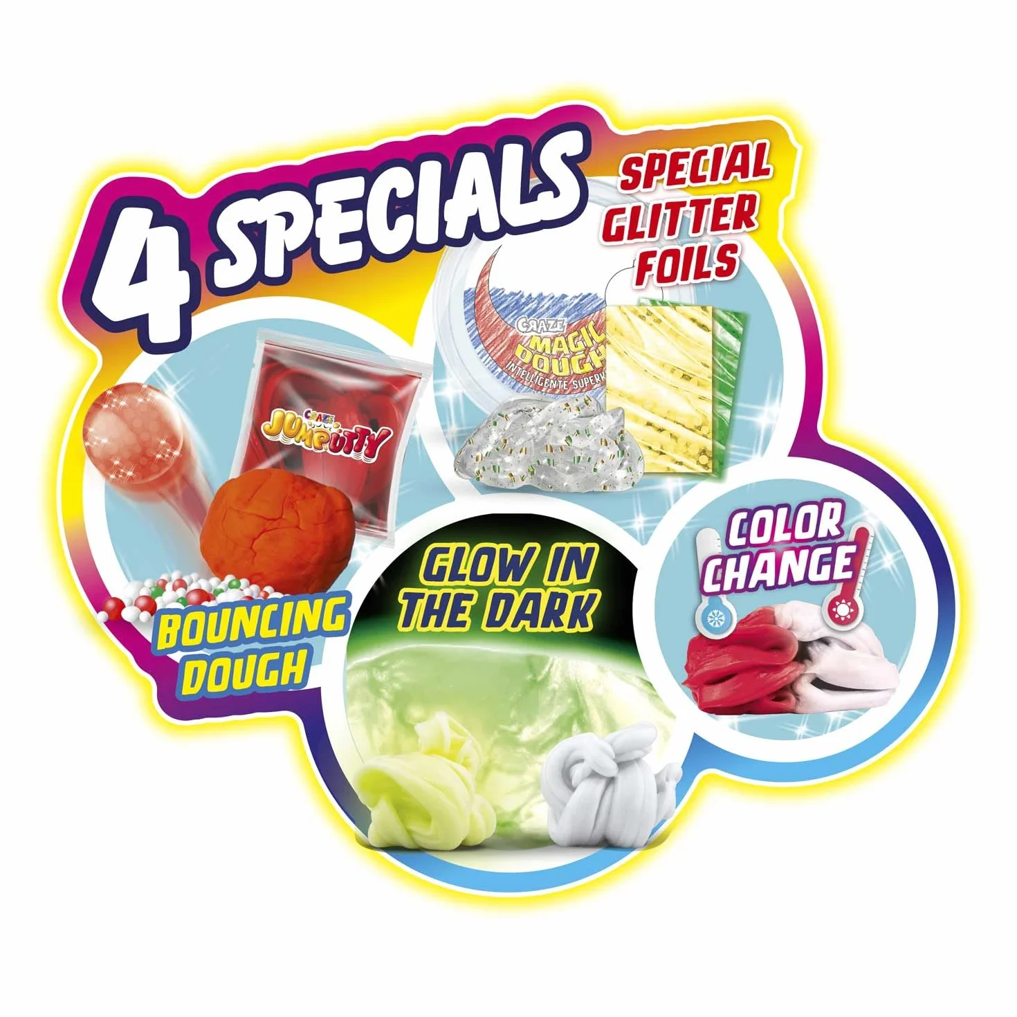 Craze Calendario de Adviento Magic Dough - Calendario de Adviento para Niños y Niñas con Plastilina Inteligente, 24 Grandes sorpresas con Arcilla para modelar