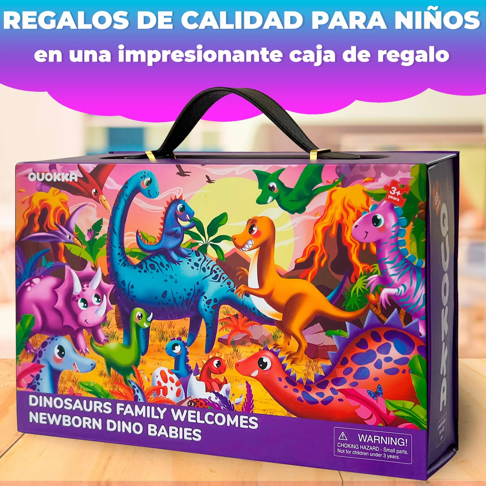 QUOKKA Puzzle Giant para Niños 3 4 5 Años - 60x90 cm 48 Piezas Puzzle XXL Gigante de Suelo Infantiles 5 6 Años - Grande Juguete Dinosaurios - Regalo Educativo para Niños y Niñas de 2 a 6