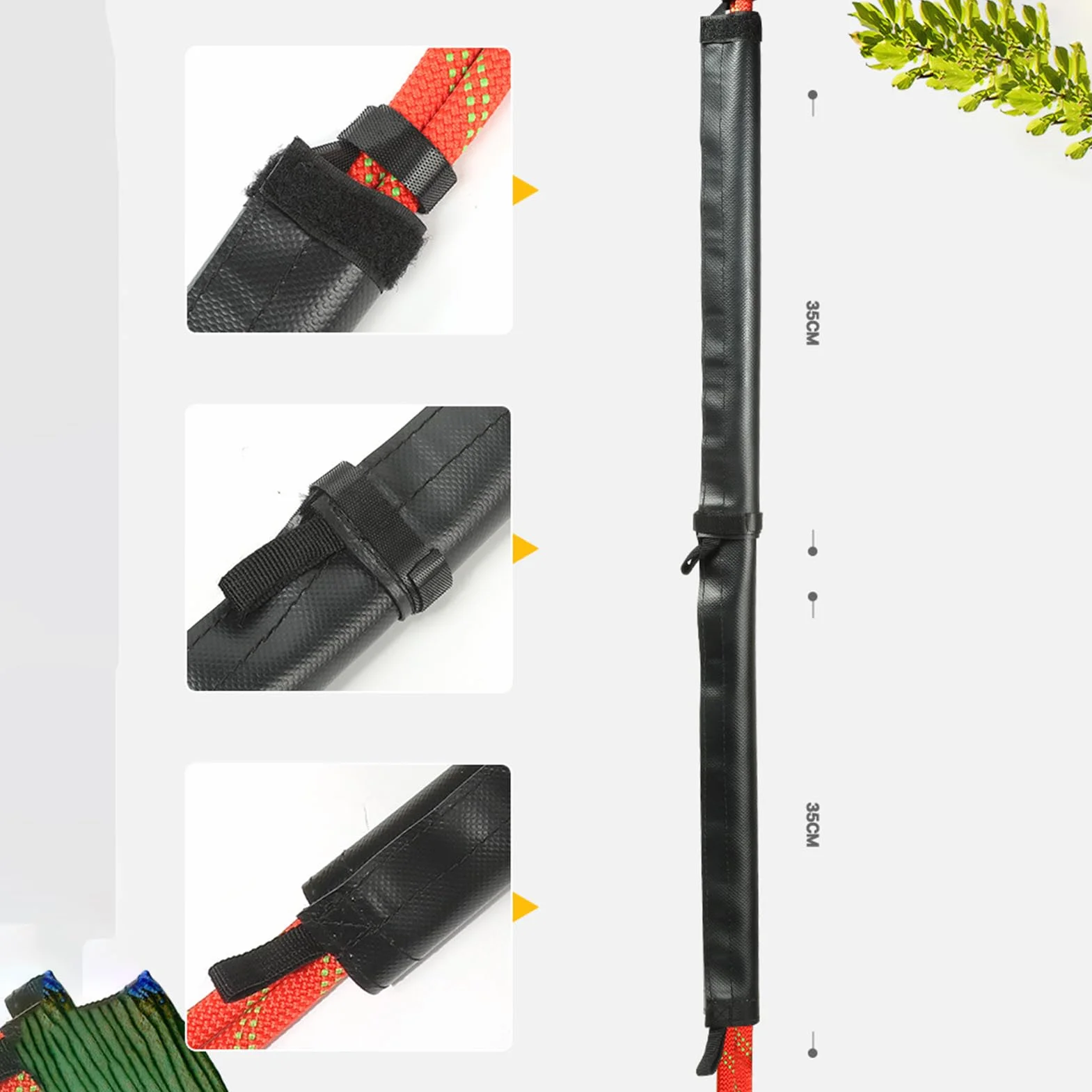 Protector de cuerda de escalada PVC Anti Wear Arborist Rope Protector Cubierta de protección segura para rescate