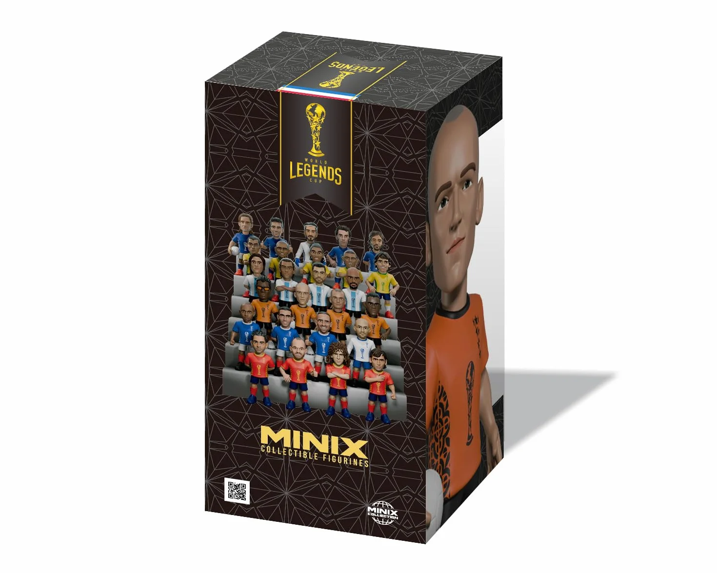 MINIX - Football Legends - Campeonato Mundial de Leyendas #130 - Países Bajos - Robben - Figura Coleccionable de 12 cm
