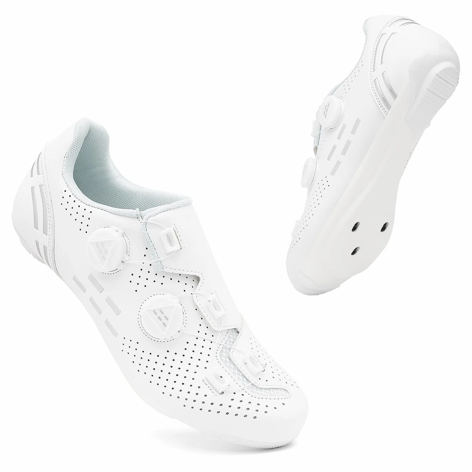 Zapatilla de Ciclismo Hombre Compatibles con SPD/SPD-SL Zapatos Bicicleta Carretera Exterior