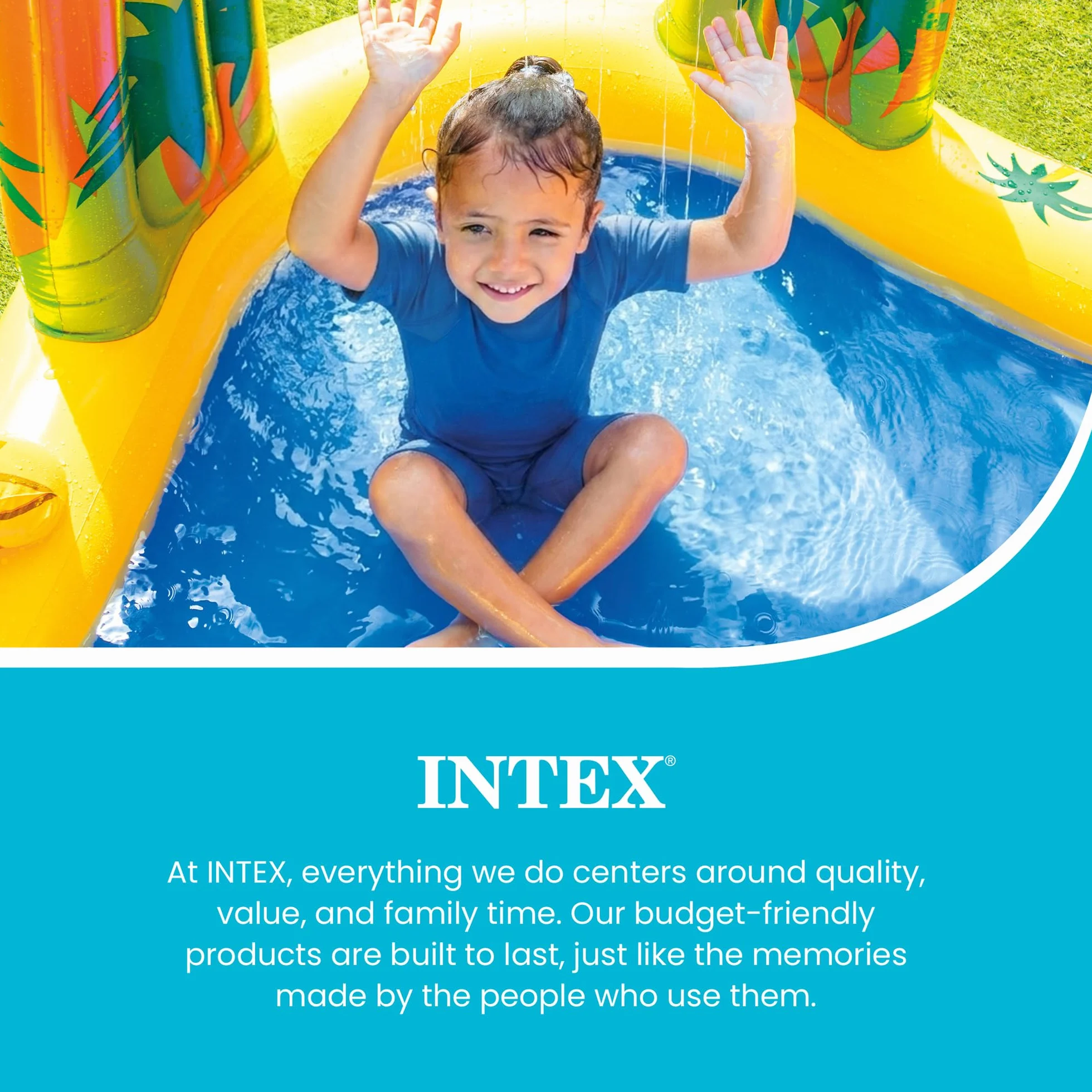 INTEX Centro Juegos Hinchable Dinosaurio 249x191x109 cm 272l