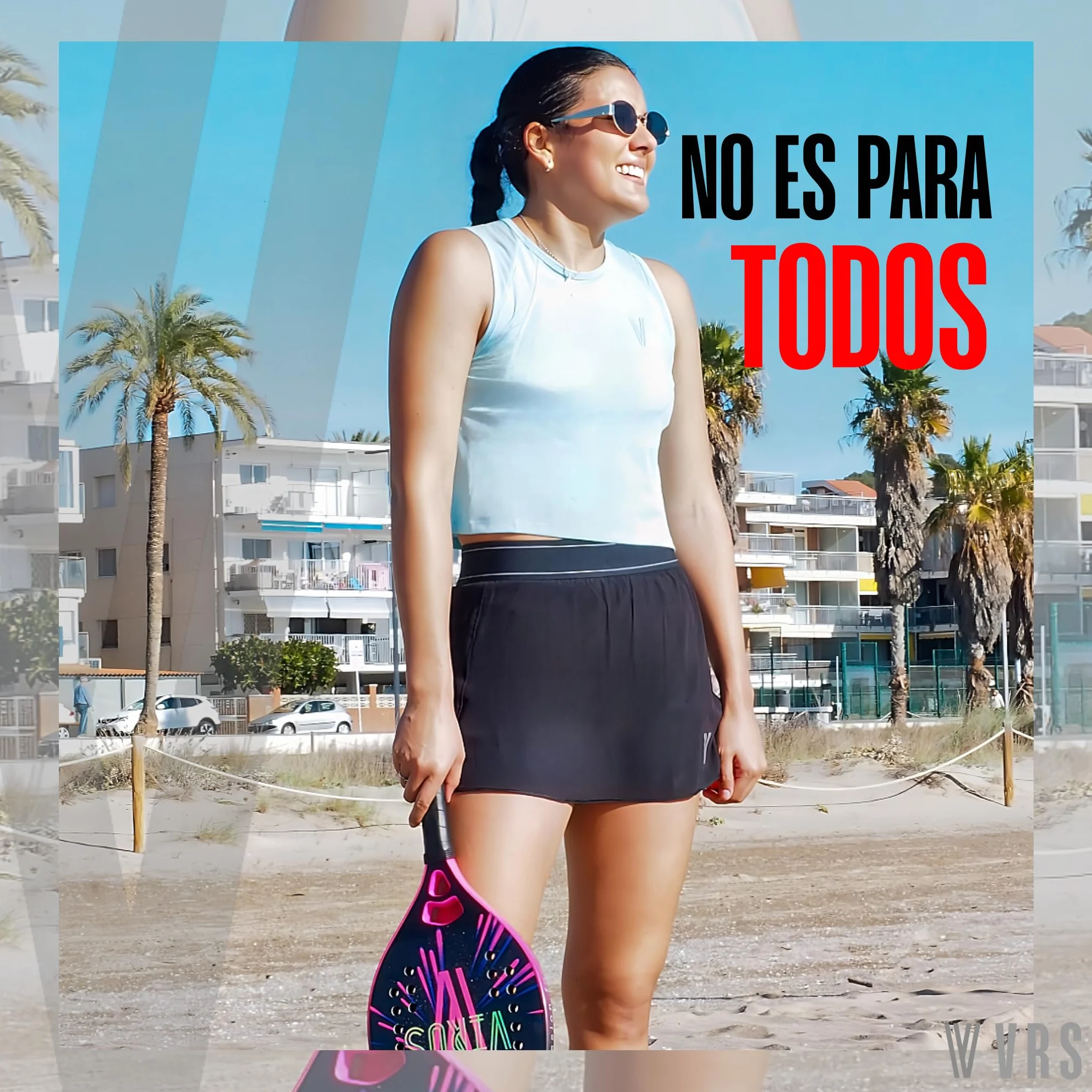VIRUS Obsession Raqueta Beach Tennis Profesional Carbono 18K Black EVA Soft Balance Medio Spin Control Funda