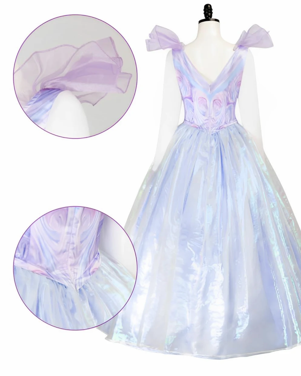 Wicked Costumes Glinda - Disfraz de Glinda Wicked para mujer, disfraz de Halloween y carnaval, para adultos