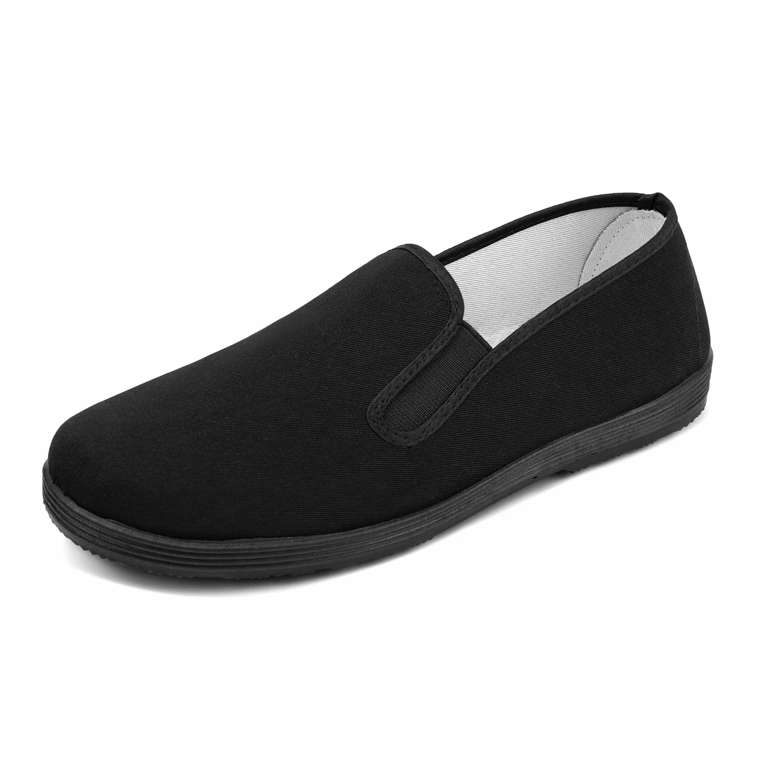 Zapatos de Kung Fu de Beijing Antiguos, Zapatos de Tai Chi con Parte Superior de Lona y Suela de Goma Antideslizante