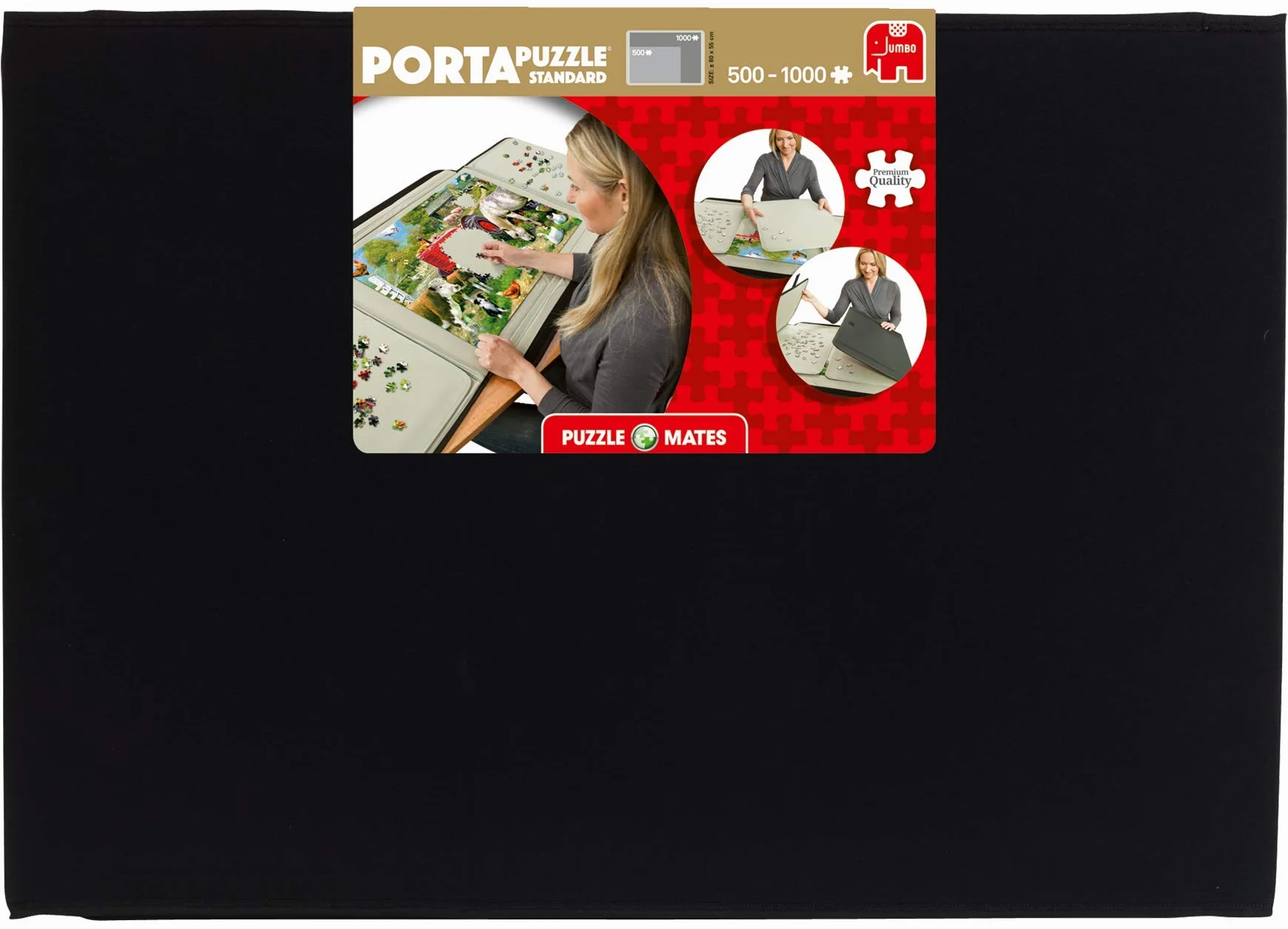 Portapuzzle de Jumbo Games - Alfombrilla grande para rompecabezas de hasta 1000 piezas y accesorios