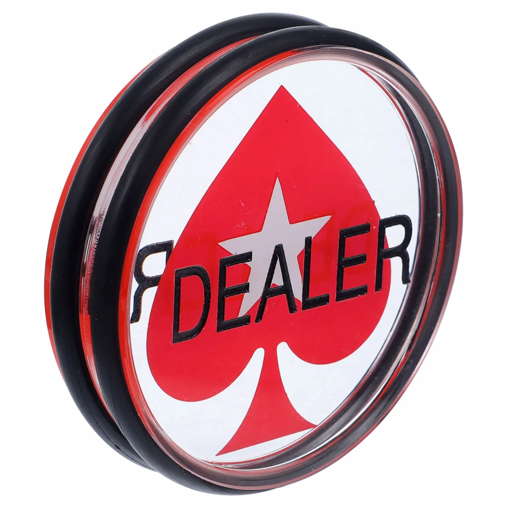 Acrílico Poker Dealer Button Doble Cara Robusto Ligero para Poker Accesorios de Juego y Contador de Tarjetas para Holdem y Accesorios de Juego