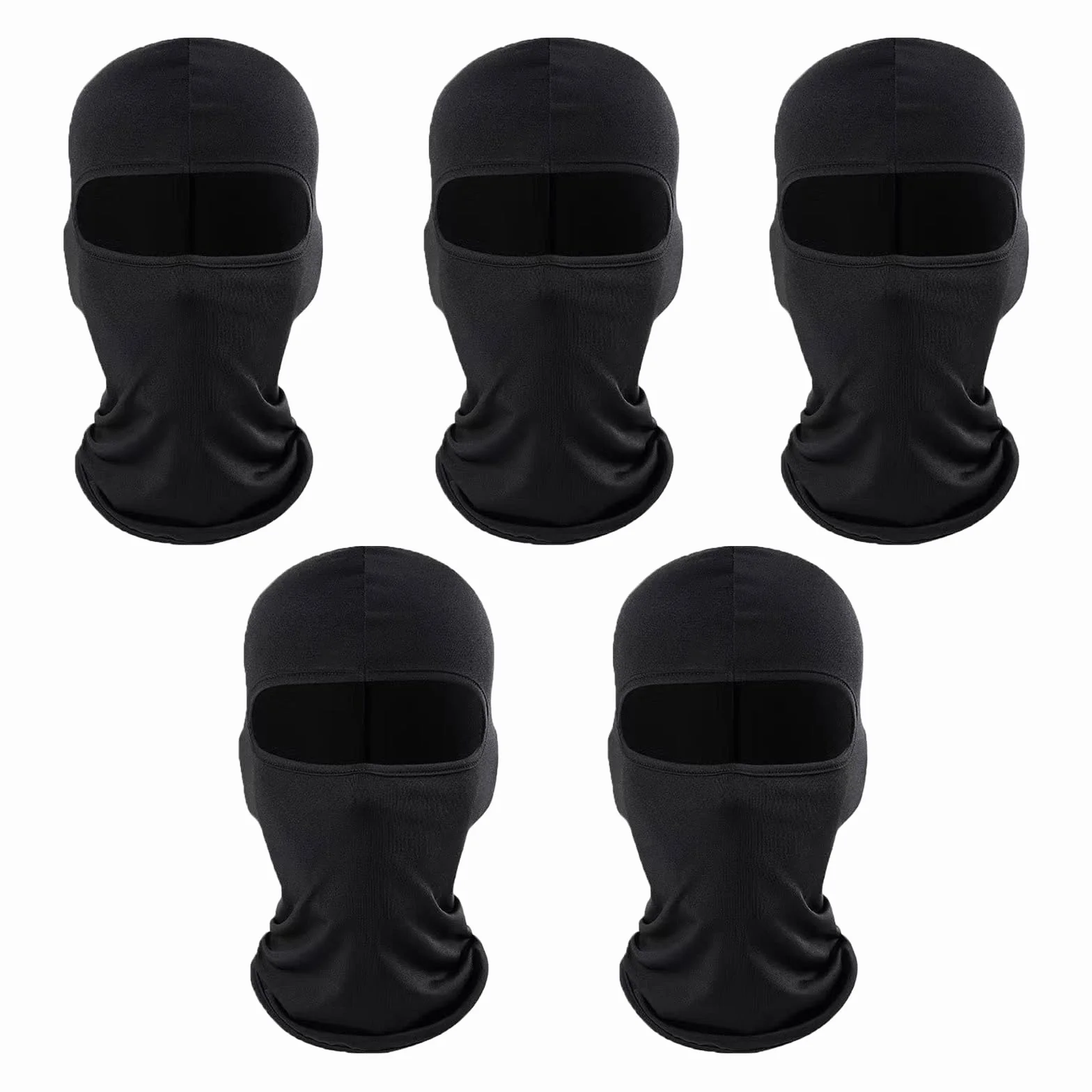Máscara de Pasamontañas Balaclava Protector UV Transpirable Anti Viento para Motocicleta Esquí Negro