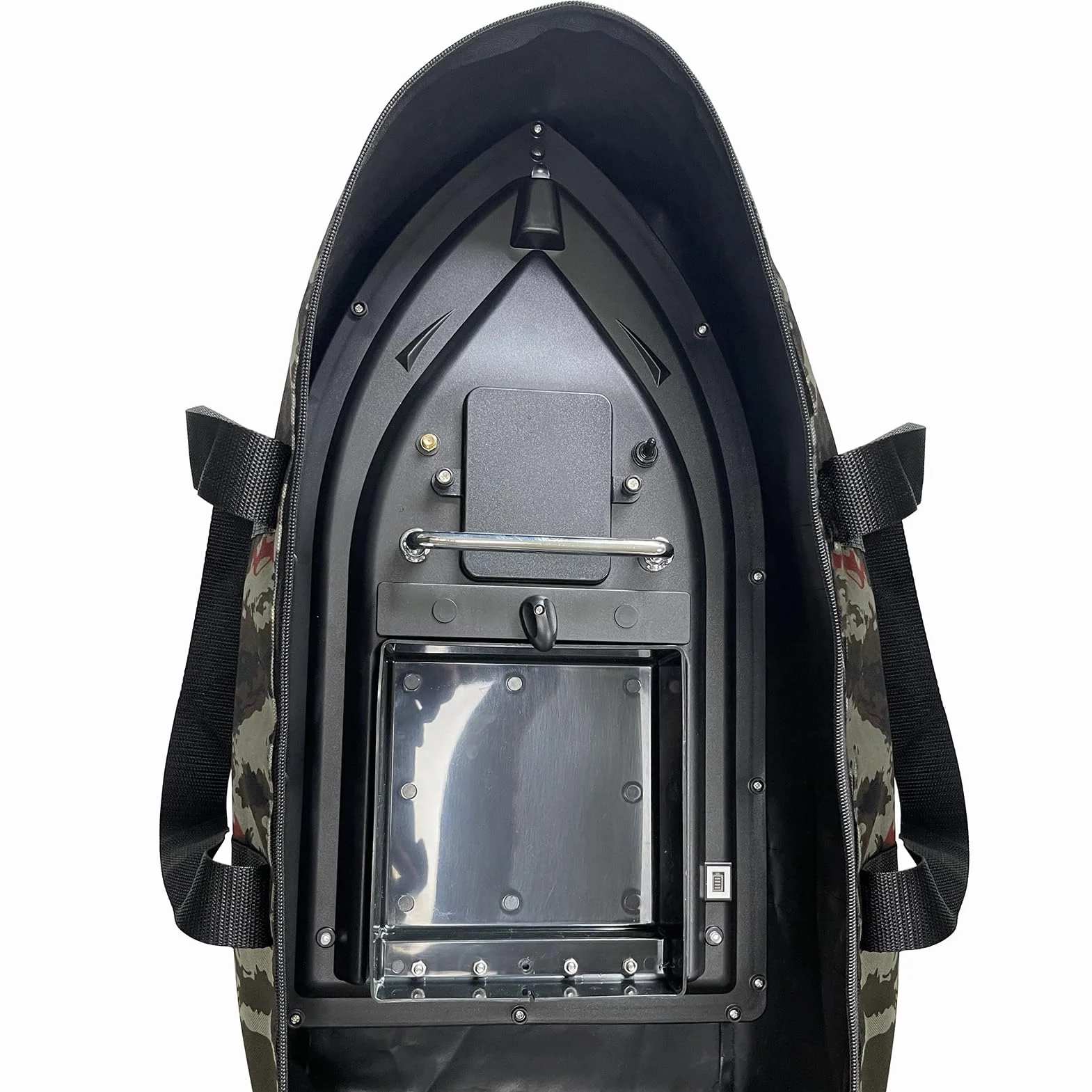 Kavolet Bote de Cebo de Pesca de 500 m, Barco alimentador teledirigido, Bote de Cebo GPS, Carga de 2 kg, Barco de Cebo con Gran depósito de Cebo, Barco de Cebo automático, batería Recargable de 10000