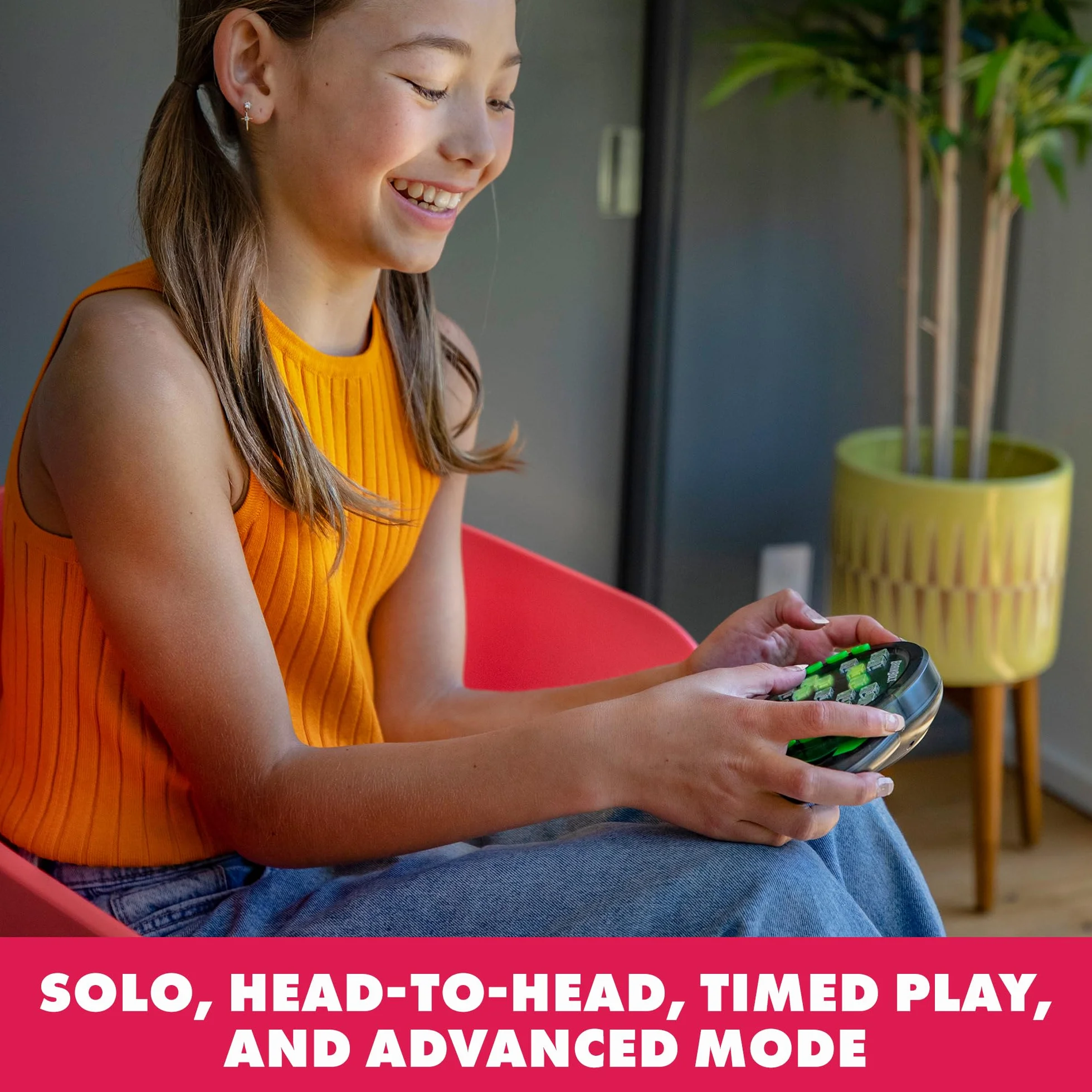 Learning Resources BrainBolt – Juego Electrónico de Memoria con Luces LED – Entrena Secuencias, Concentración y Agilidad Mental – Niños y Adultos 7+ Años