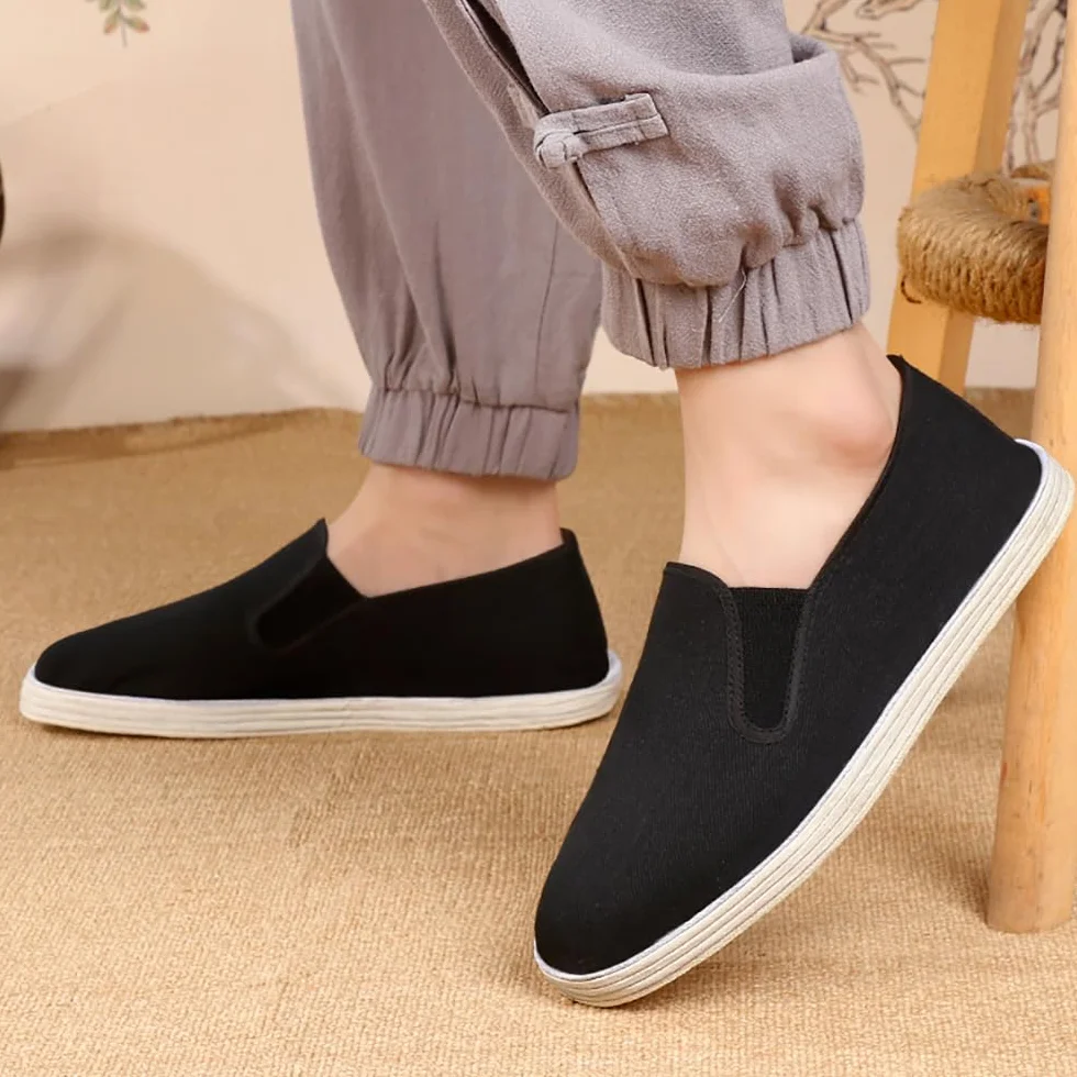 Zapatos de Tai Chi Kung Fu Calzado de Artes Marciales Tradicionales Antideslizantes de Tela