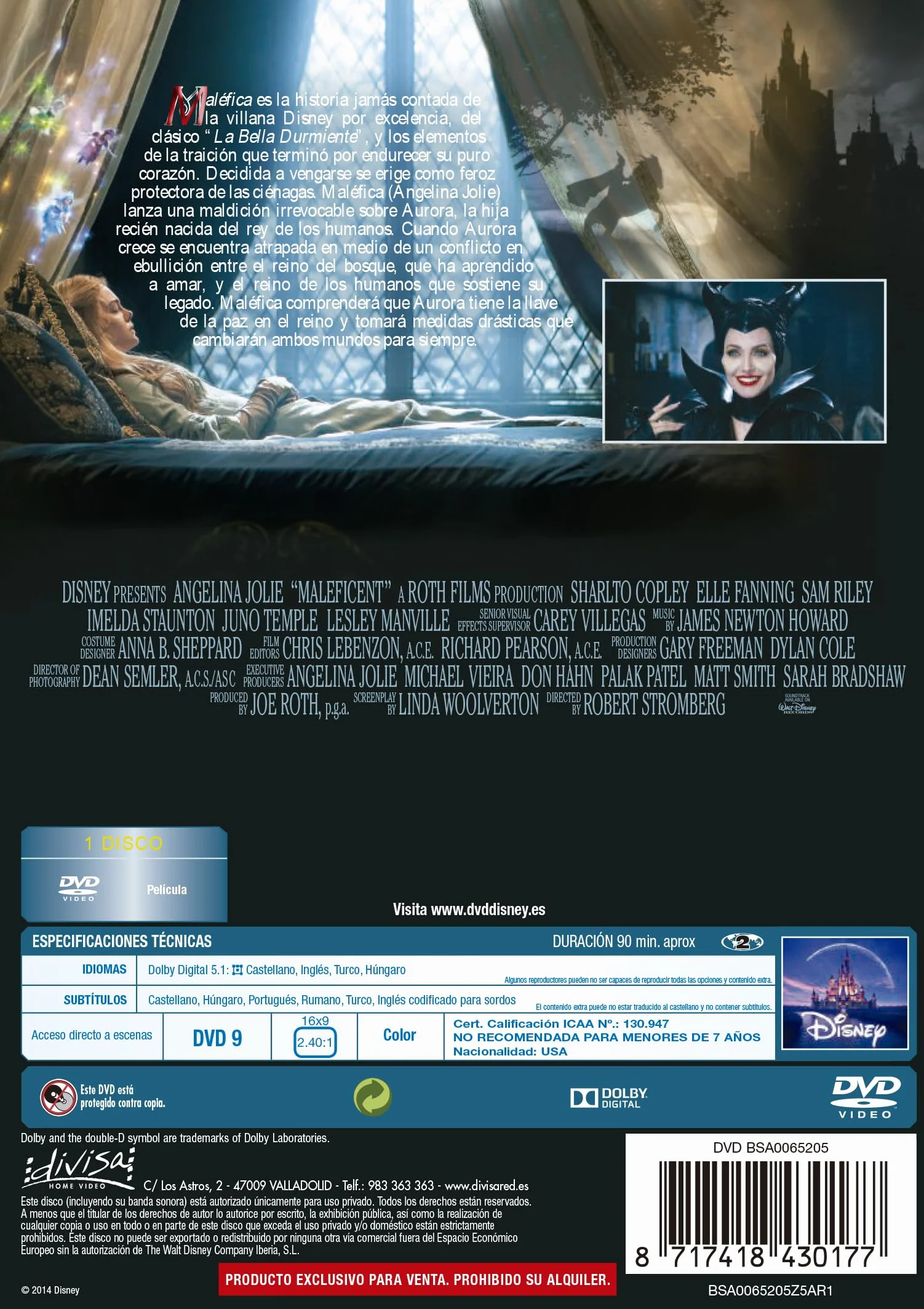 Maléfica [DVD]