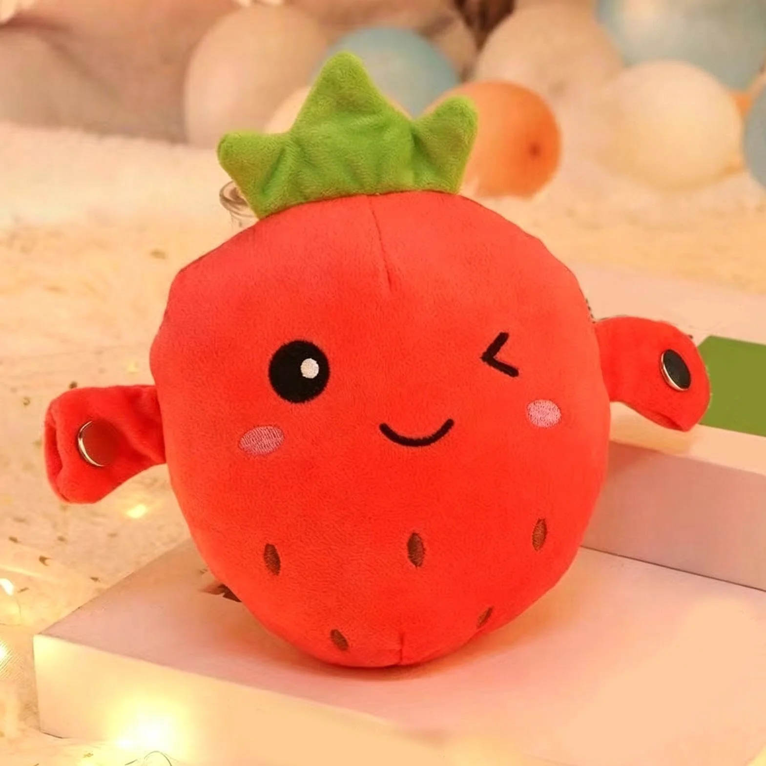 Genérico Interactive Music Plush Toy, Juguetes Bebes 6-12 Meses, Fruit & Banana Plush - De Piano Musical De Peluche, Peluches Táctiles Plátano Y Fruta para El Aprendizaje & Niños