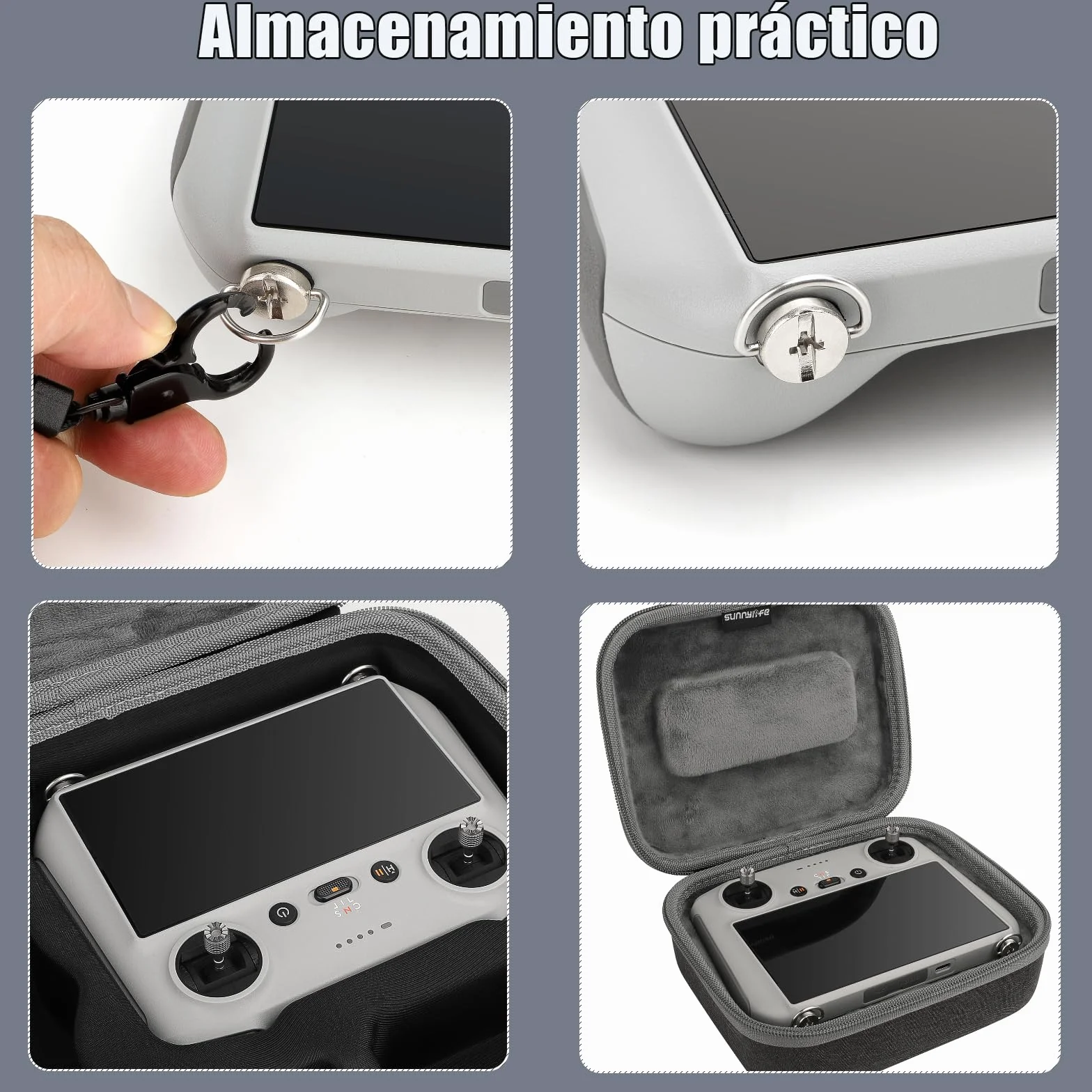 Correa para controlador DJI Mini 3/Mini 3 Pro/Mini 4 Pro/Air 3/ Air 2S/Air 3S/Mavic 3 Classic, correa de cuello para DJI RC/RC 2/RC Pro,correa de hombro para accesorios de drones