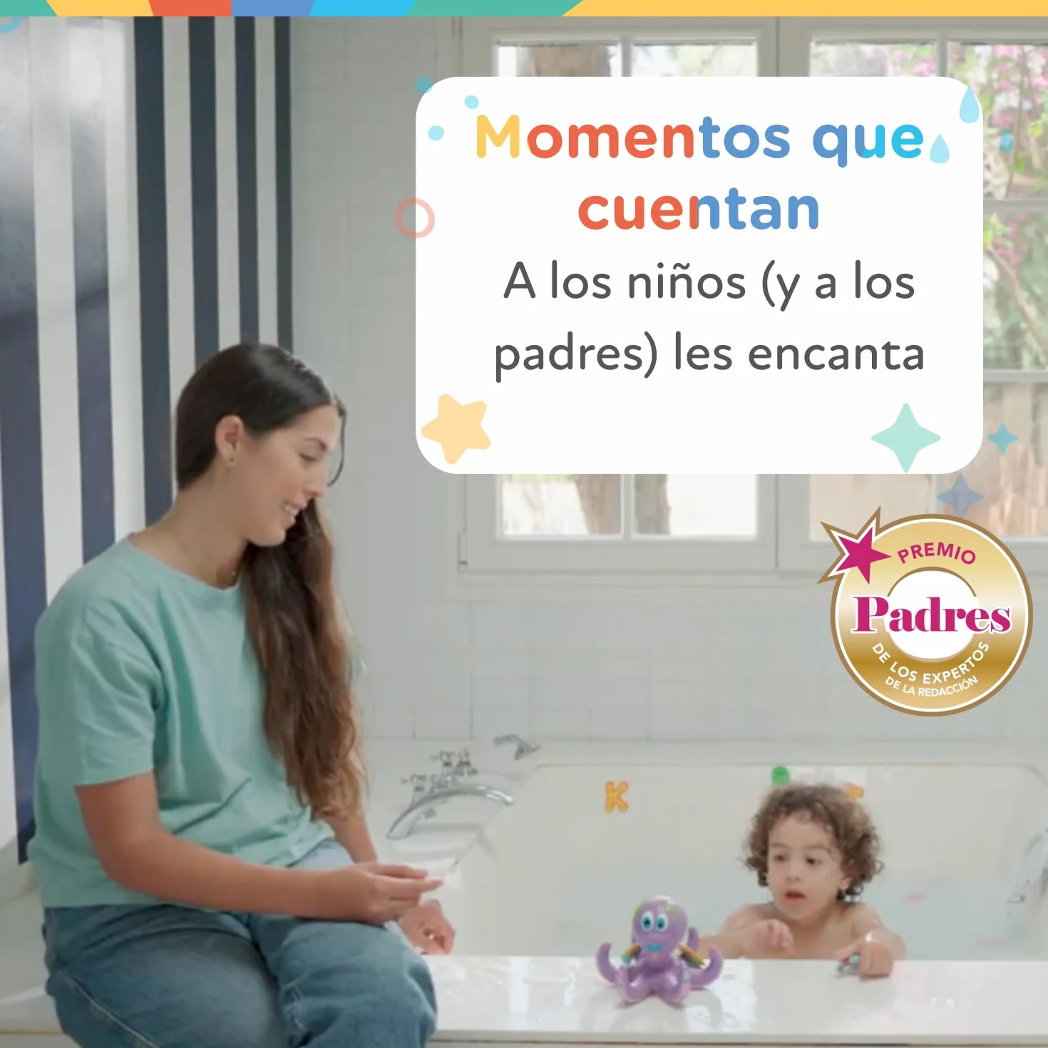 Nuby Pulpo Flotante Juguete de Baño Bebe con Anillos 18+ Meses Violeta