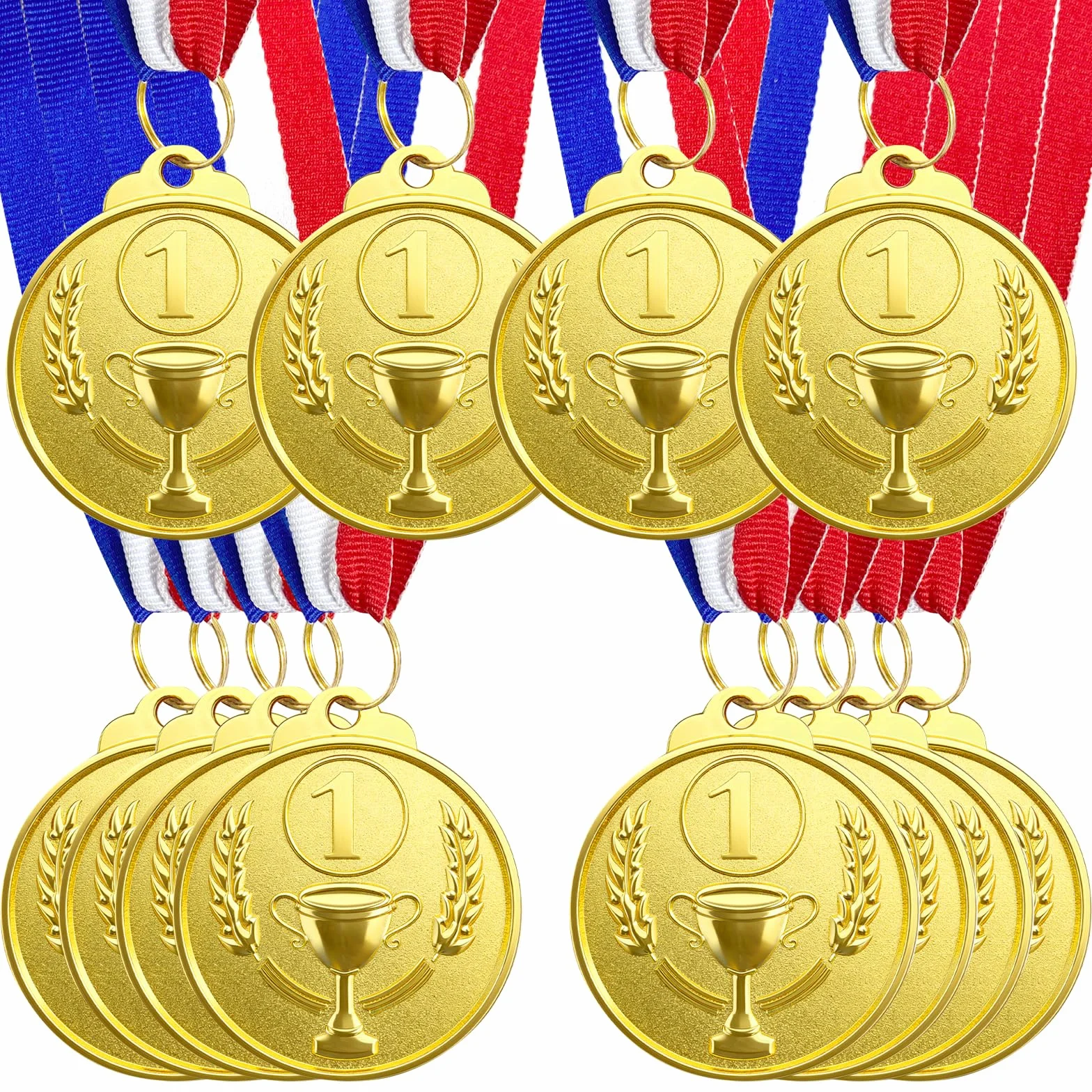 Medallas de metal, 12 unidades