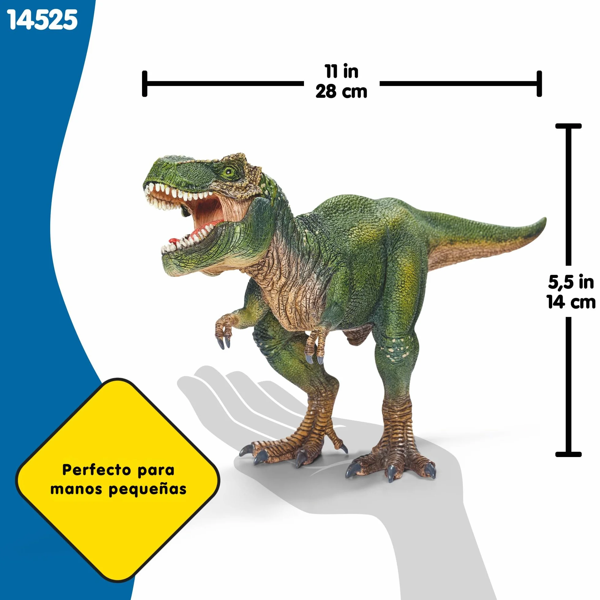 Schleich Dinosaurs | Tyrannosaurus Rex 14525 | Dinosaurio Realista con mandíbula móvil | Gran Regalo para niños y niñas | Juguete de Dinosaurio Partir de 3 años | 28 x 10 x 14 cm