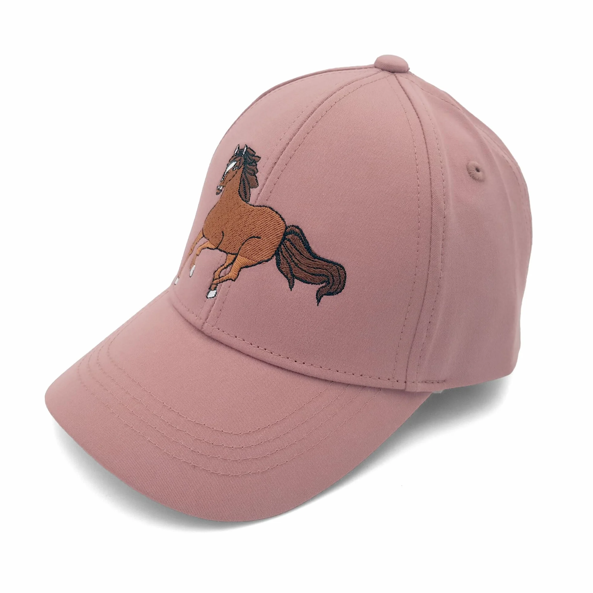 Maximo Gorra Infantil Niña Diseño Caballo Bordado