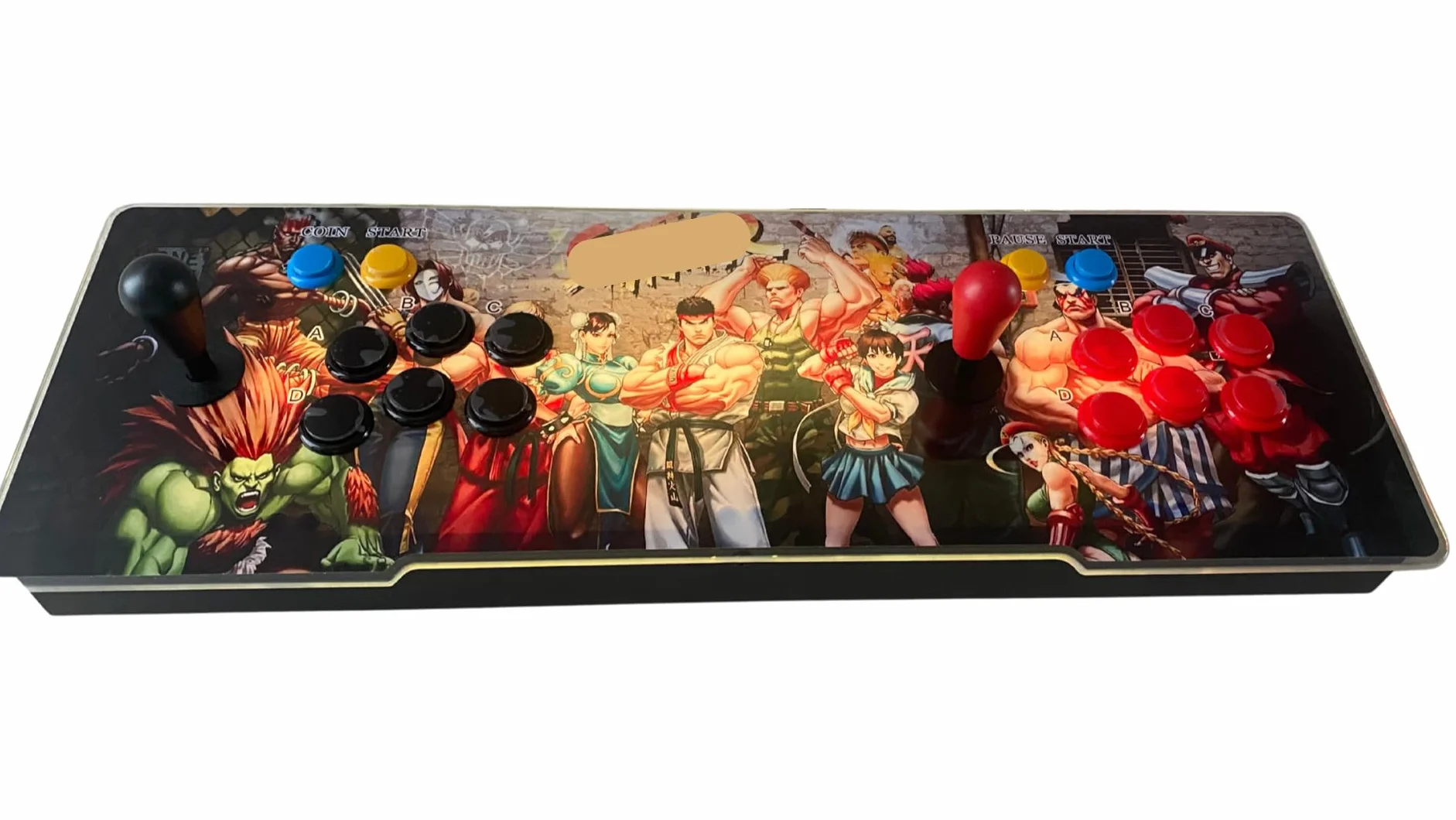 Consola Pandora Box Arcade con 28000 Juegos Retro Originales, con LED Que cambian de Color y Sistema de Sonido y joysticks ovalados