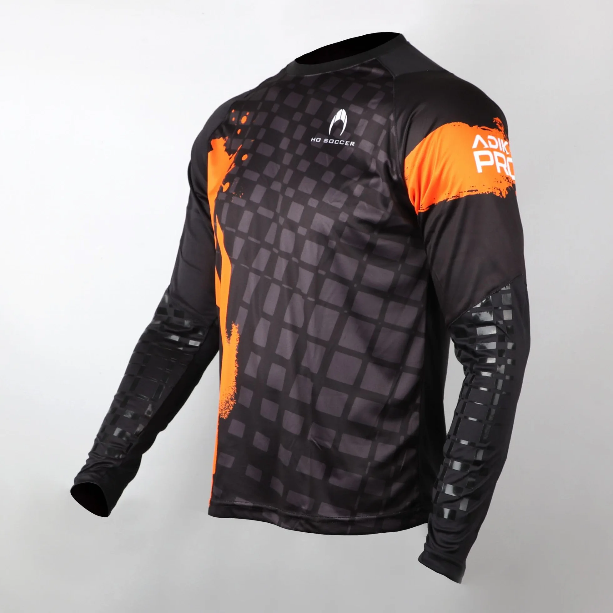 HO Soccer Jersey Adikt Pro Orange Blast Camiseta de Portero Manga Larga con Acolchado