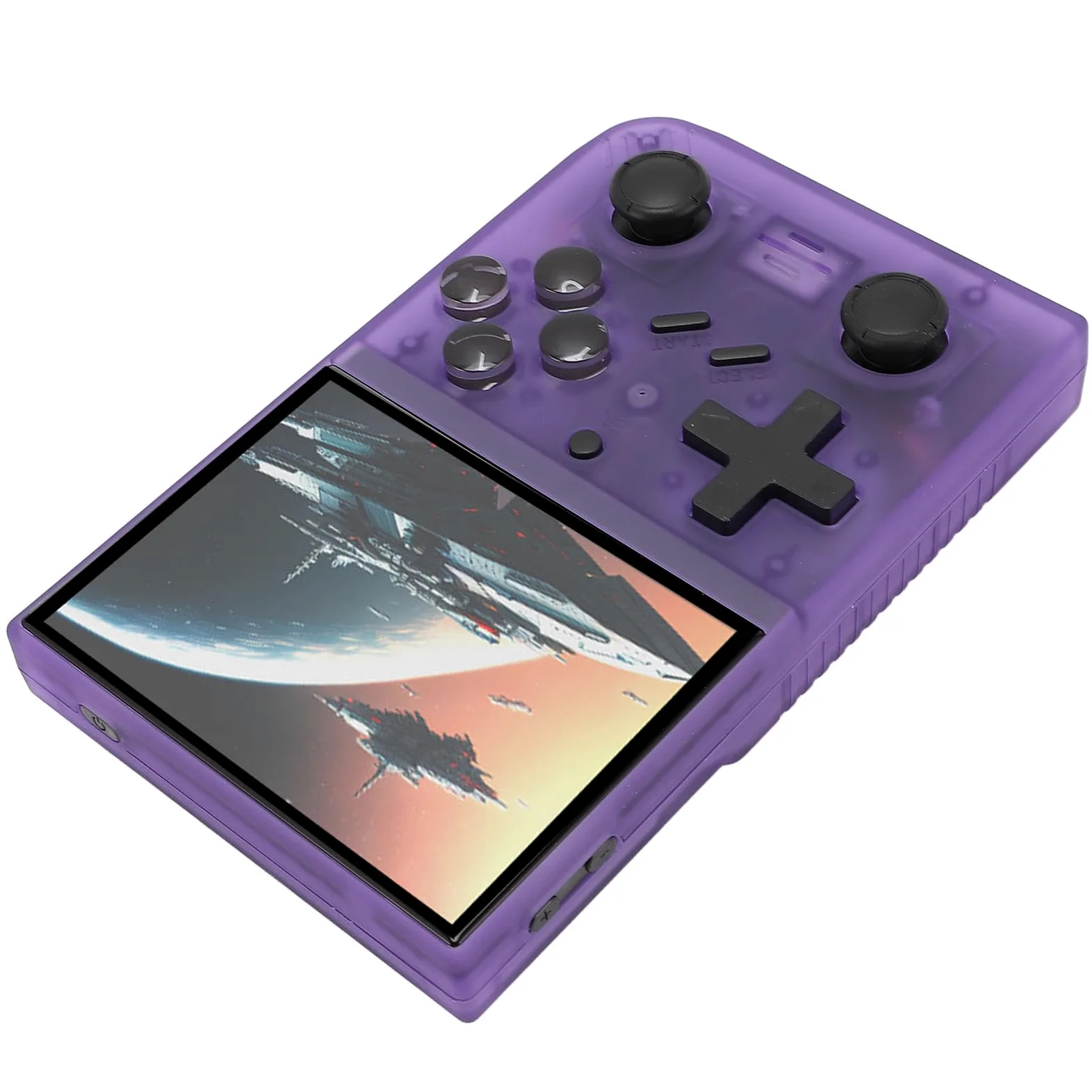 Acouto Consola de Juego Retro de Mano de 3.5 Pulgadas Consola de Videojuegos Portátiles con Joysticks 3D 64GB Tarjeta de Memoria Pequeña para Niños Naranja con 35 una Pantalla Completa OCA y Juego