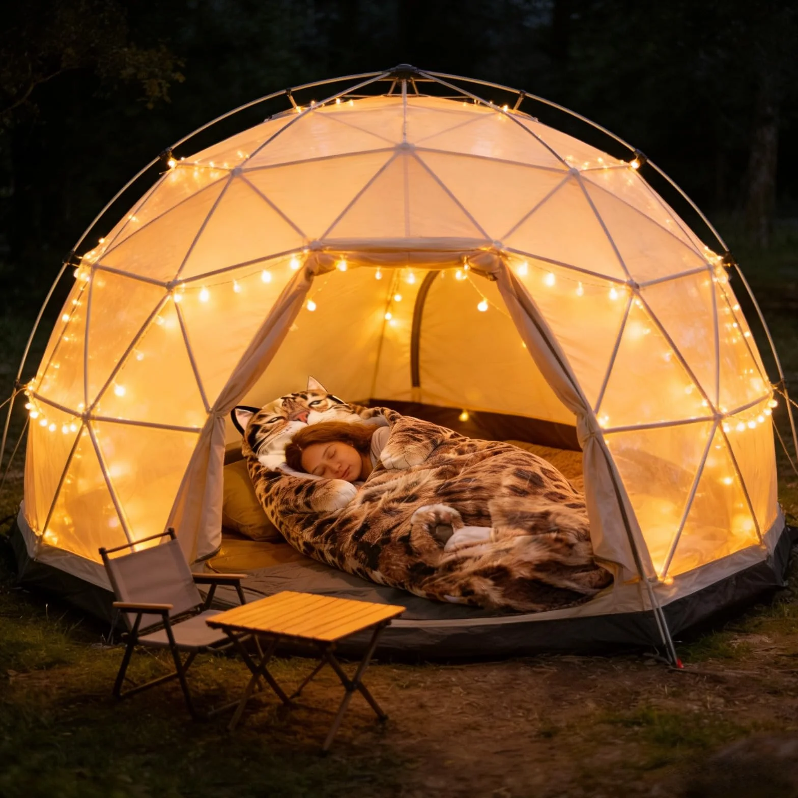 Saco de dormir de gato para humanos, saco de dormir de animales adultos esponjosos, diseño de sobre de felpa gigante para acampar y fiestas de pijamas, manta de forro polar suave y cálido, lavable a