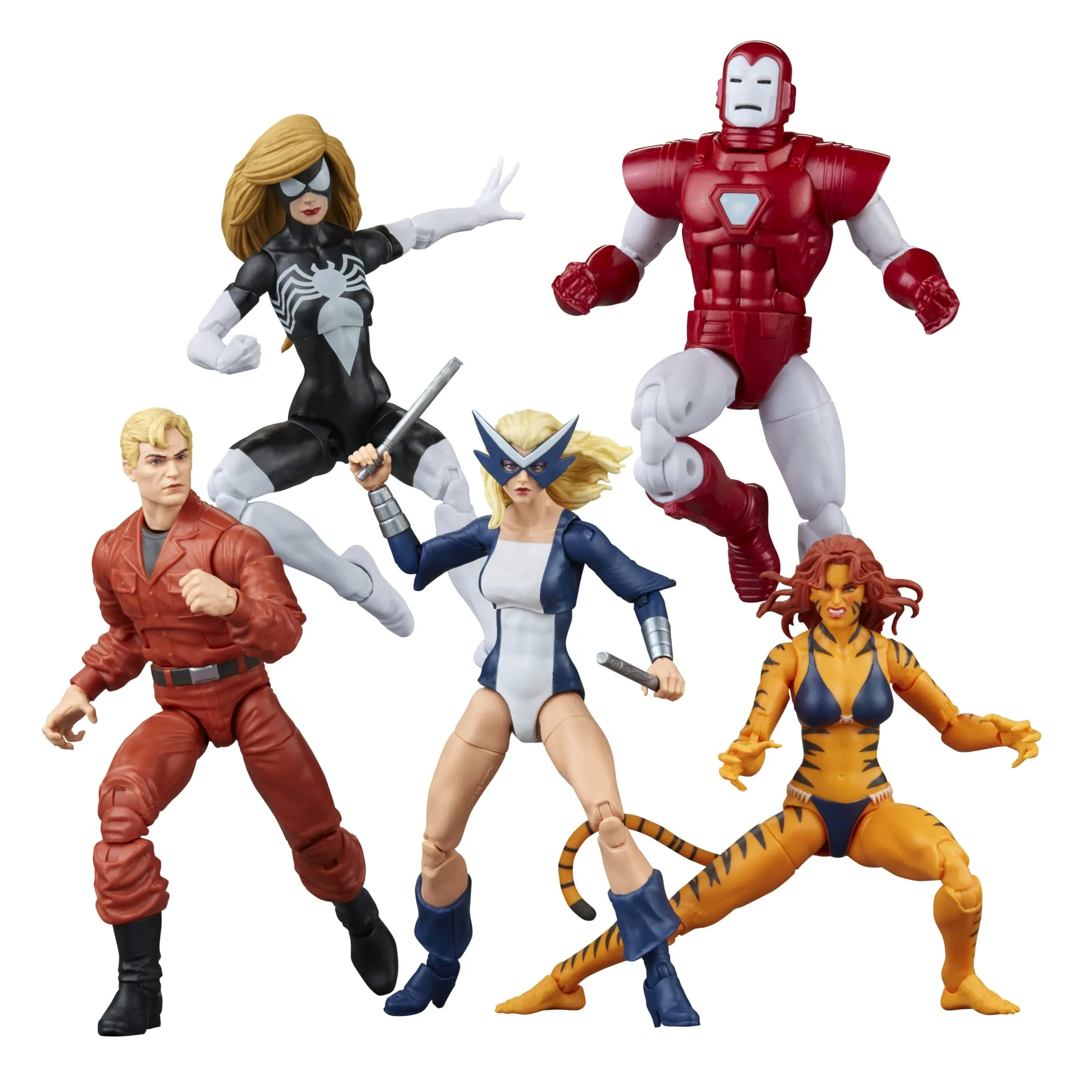 Hasbro Marvel Legends Series, The West Coast Avengers, Pack de 5 Figuras de acción Marvel Legends de 15 cm inspiradas en cómics