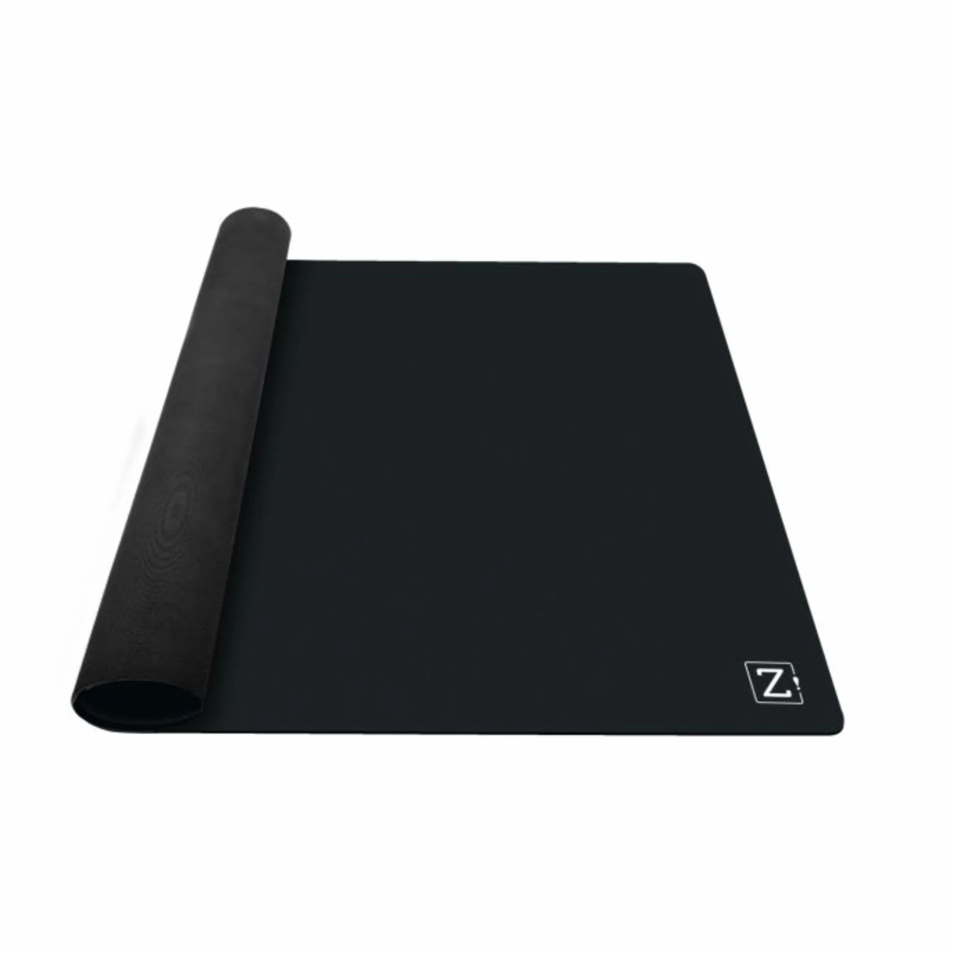 ZACATRUS Tapete Mini Negro de Neopreno, 90 cm x 60 cm, Mini Antracita, Tapete de Juegos de Mesa, Antideslizante, Tapete de Cartas, Enrollable