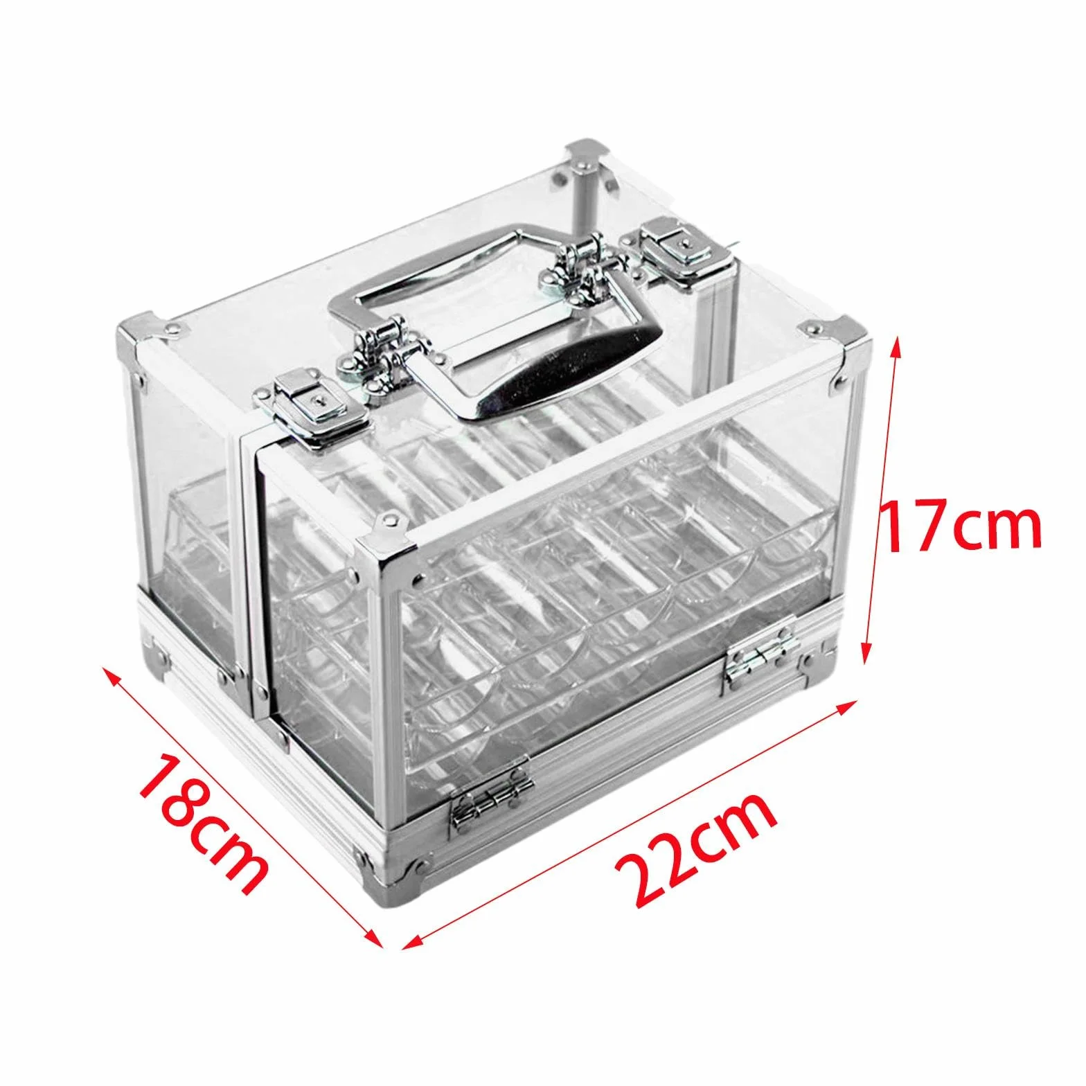 kowaku Caja de Chips de Acrílico con Soporte para 600 Chips para Fiestas Familiares