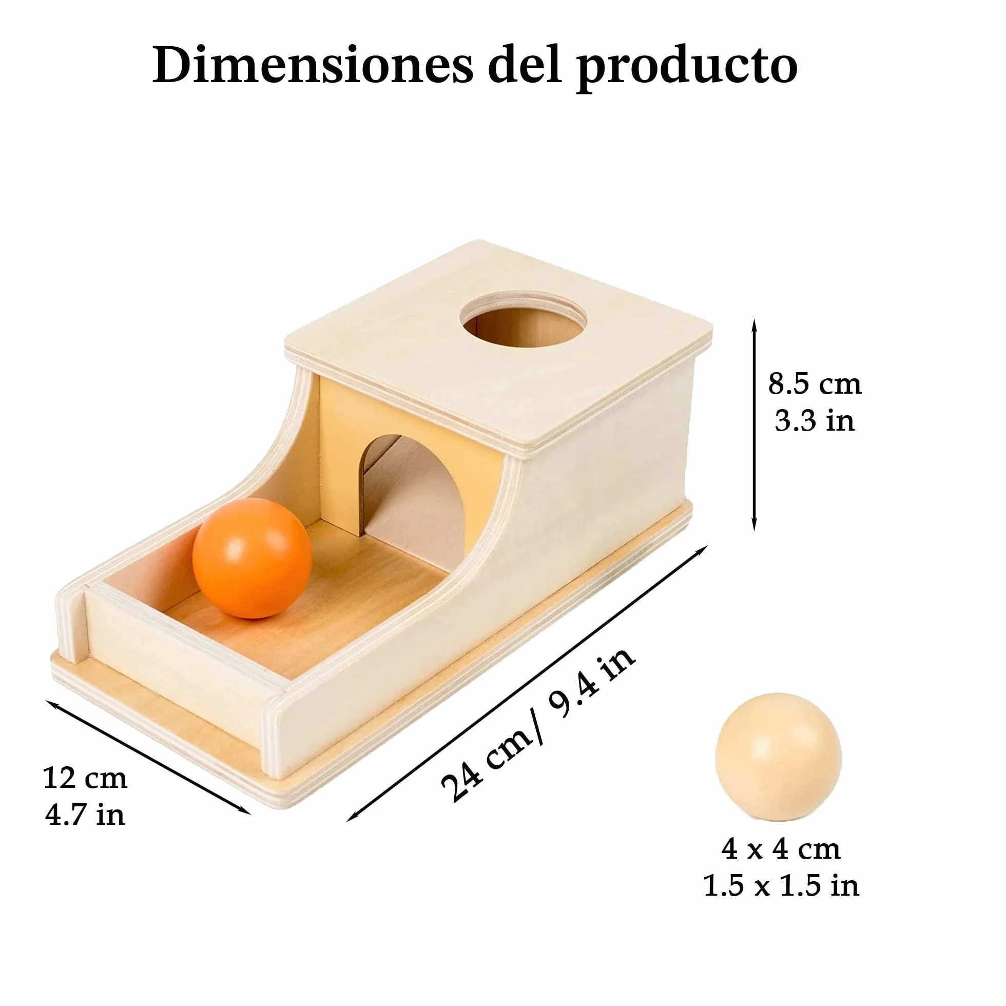 YAANI Caja de permanencia de objetos y juguetes para bebés de 6 a 12 meses, juguetes Montessori para niños de 1 año, juguetes sensoriales y para niños, regalos para bebés