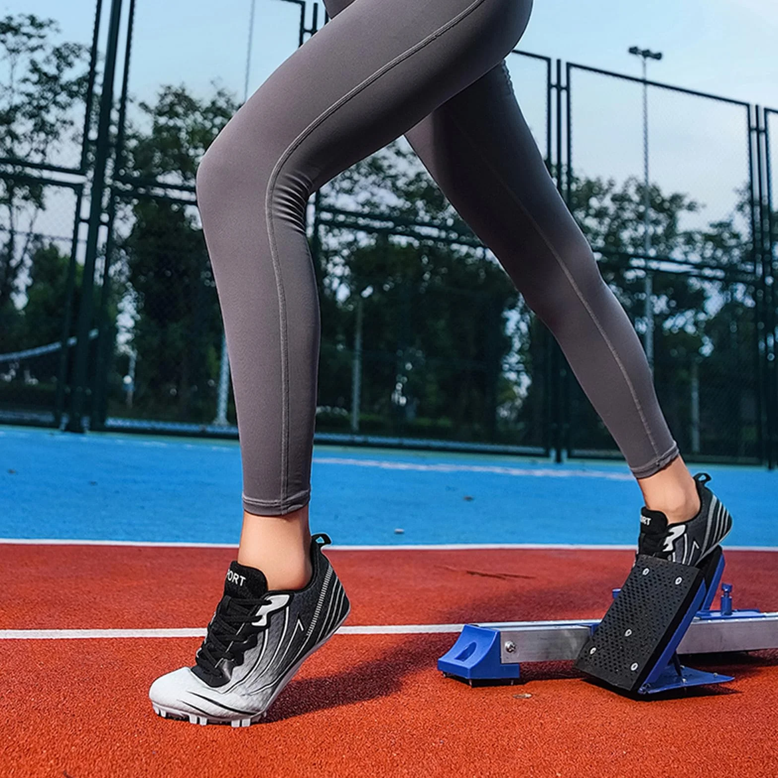 Zapatillas De Atletismo con Clavos para Mujer para Correr Carreras Saltos