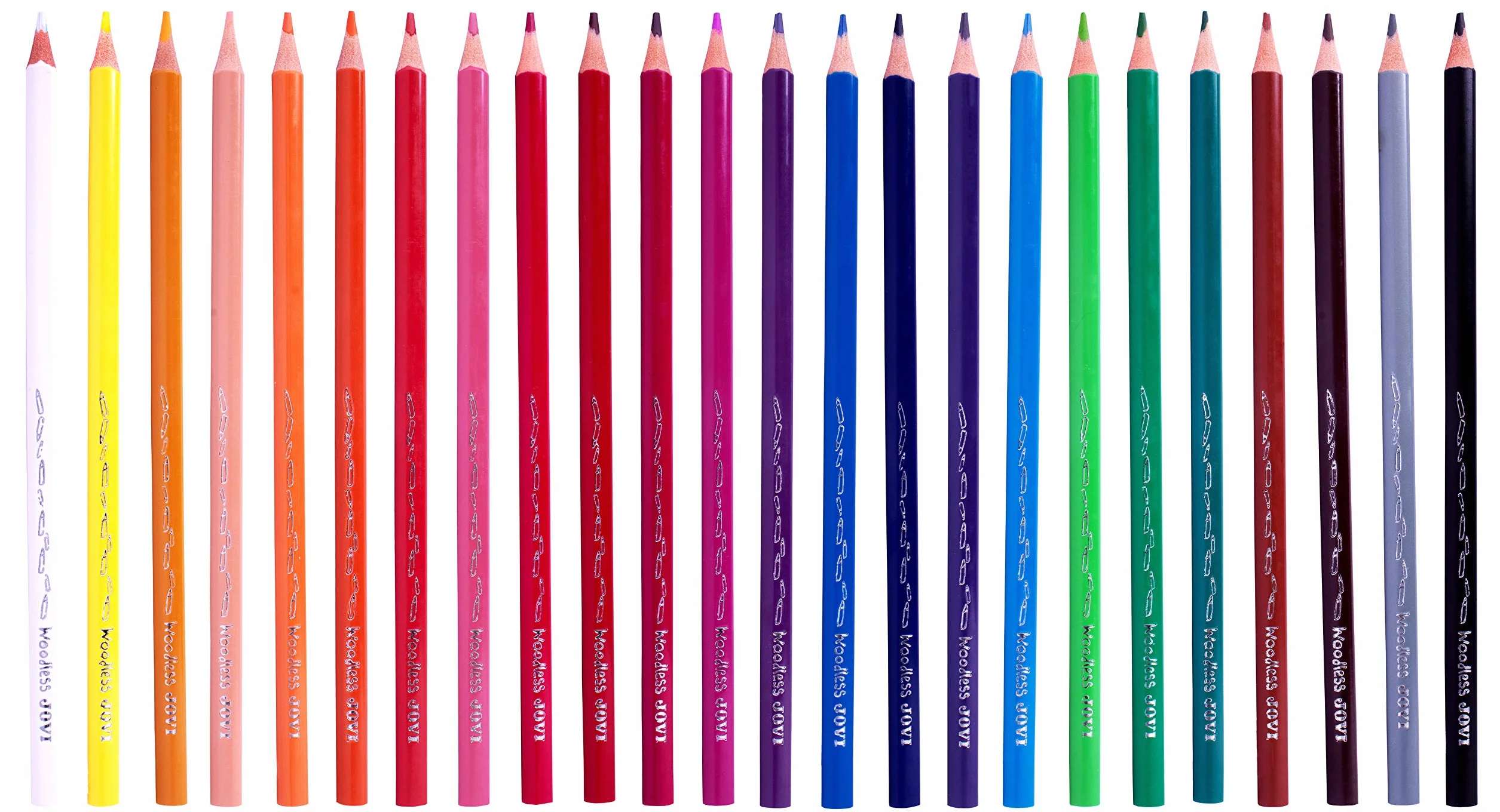 Jovi - Lápices de colores Woodless de 24 unidades Colores surtidos (734/24)