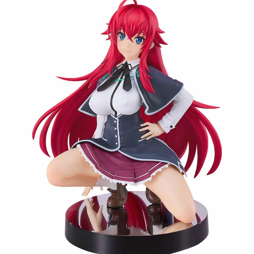 DEXSHUN Rias Gremory Anime Figura de Manga Figuras Uniforme Rias Gremory Estilo Estatua PVC Anime Merch Modelo Coleccionable Regalo 14 cm