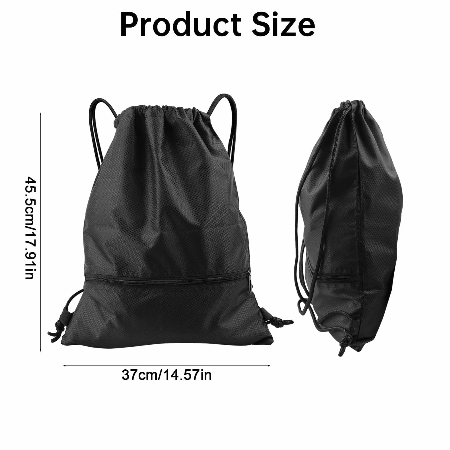 Mochila Deportiva con Cuerdas Gym Sack Unisex para Hombre Mujer