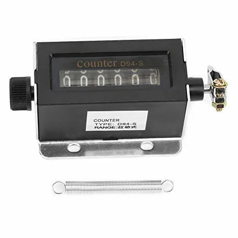 Contador de tracción mecánica reiniciable D94-S 6 dígitos 0-999999 para maquinaria