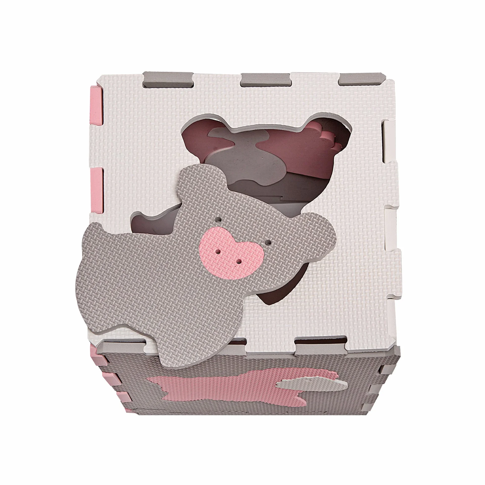 Hakuna Matte Alfombra Puzzle Infantil para Niños | 12 Piezas Espuma EVA con Tema de Granja | 20% + Gruesa y Suave para Gatear y Aprender |100% Segura, No Toxica, sin Olor