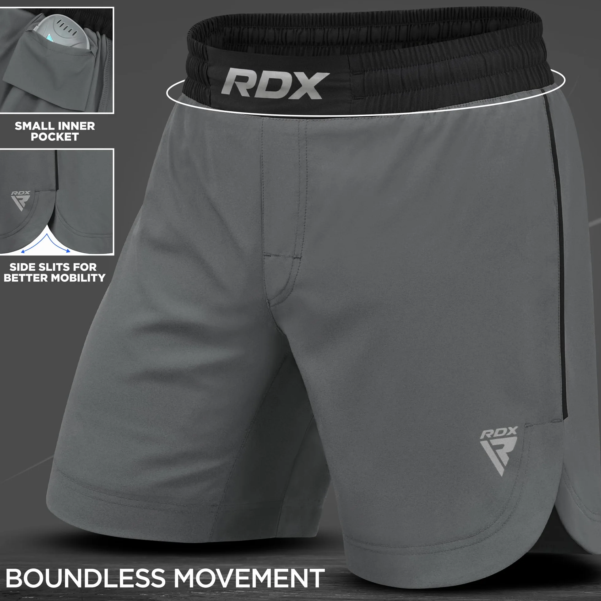 RDX Pantalones Cortos MMA para Entrenamiento Kickboxing Artes Marciales Grappling Sparring Boxeo BJJ Muay Thai